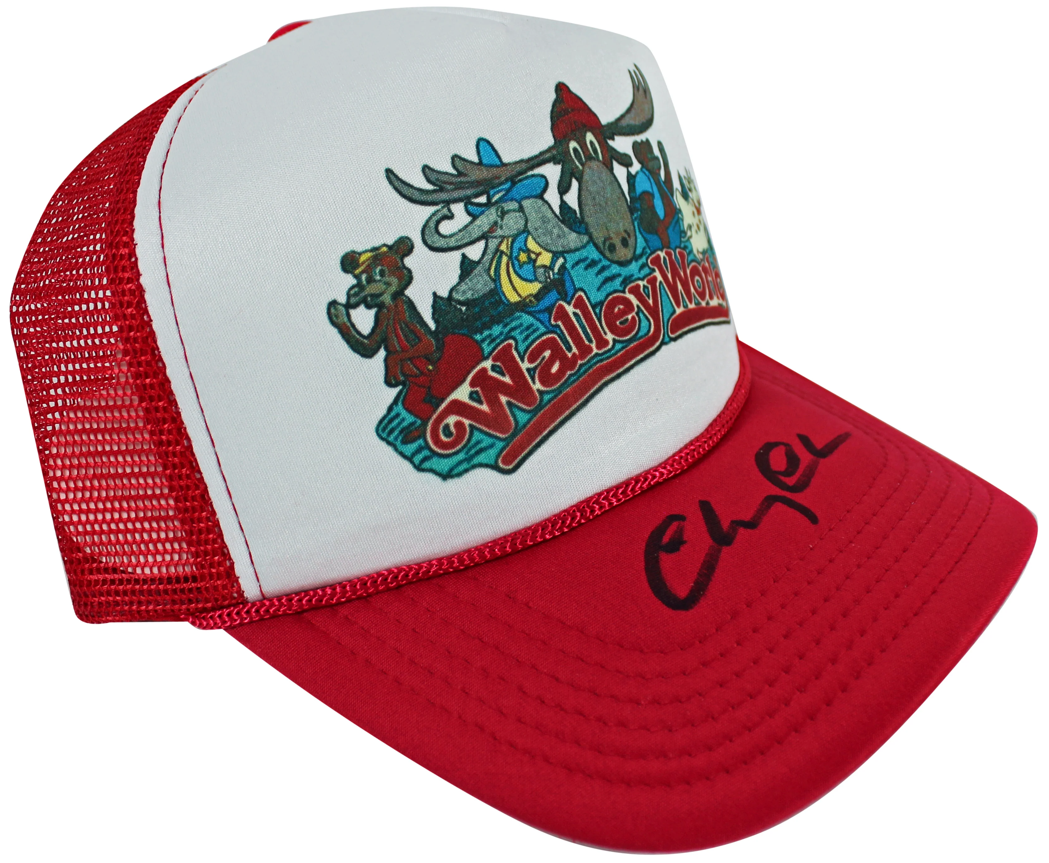 Chevy Chase Vacation Authentic Signed Wally World Trucker Hat BAS Witnessed - Image 7