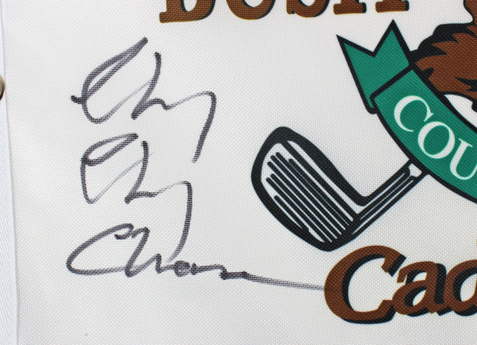 Chevy Cornelius Chase Signed Bushwood Country Club Flag BAS Witnessed #WA36365 - Image 3