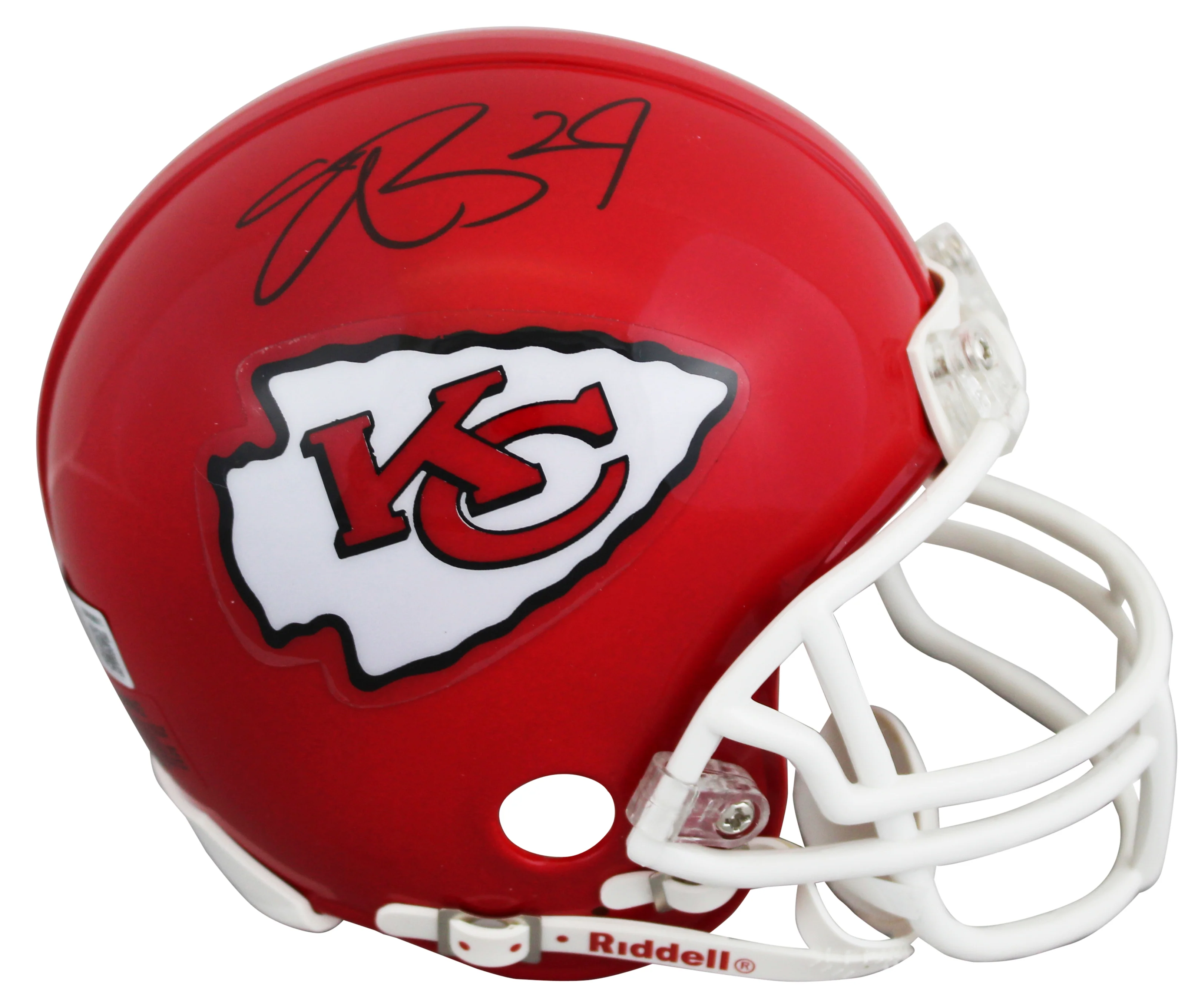 Chiefs Eric Berry Authentic Signed VSR4 Mini Helmet BAS Witnessed #BW89011 - Image 2