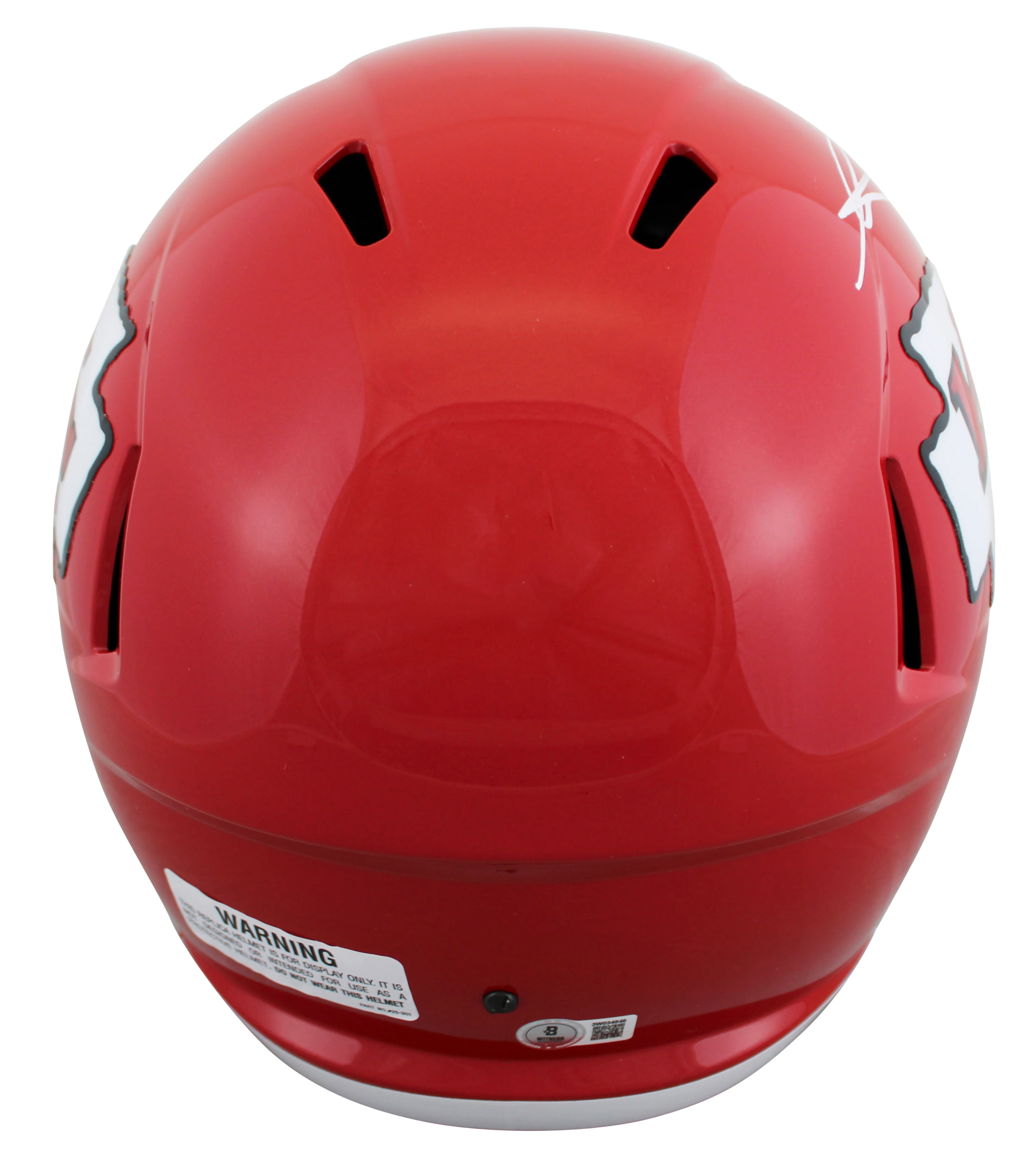 Chiefs George Karlaftis Signed Full Size Speed Rep Helmet W/ Case BAS Witnessed - Image 4