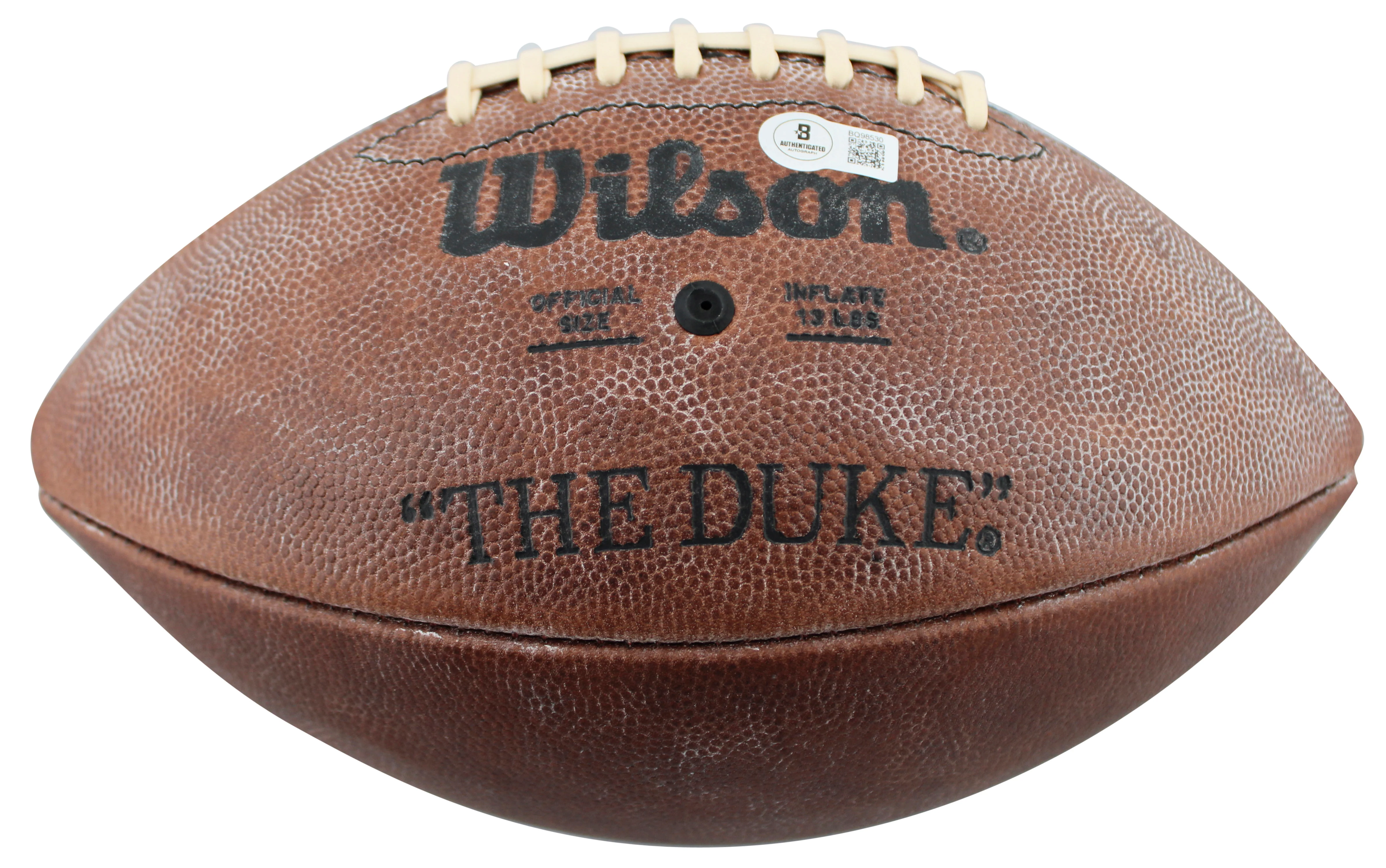 Chiefs Len Dawson Authentic Signed Official "The Duke" Nfl Football BAS #BQ98530 - Image 3