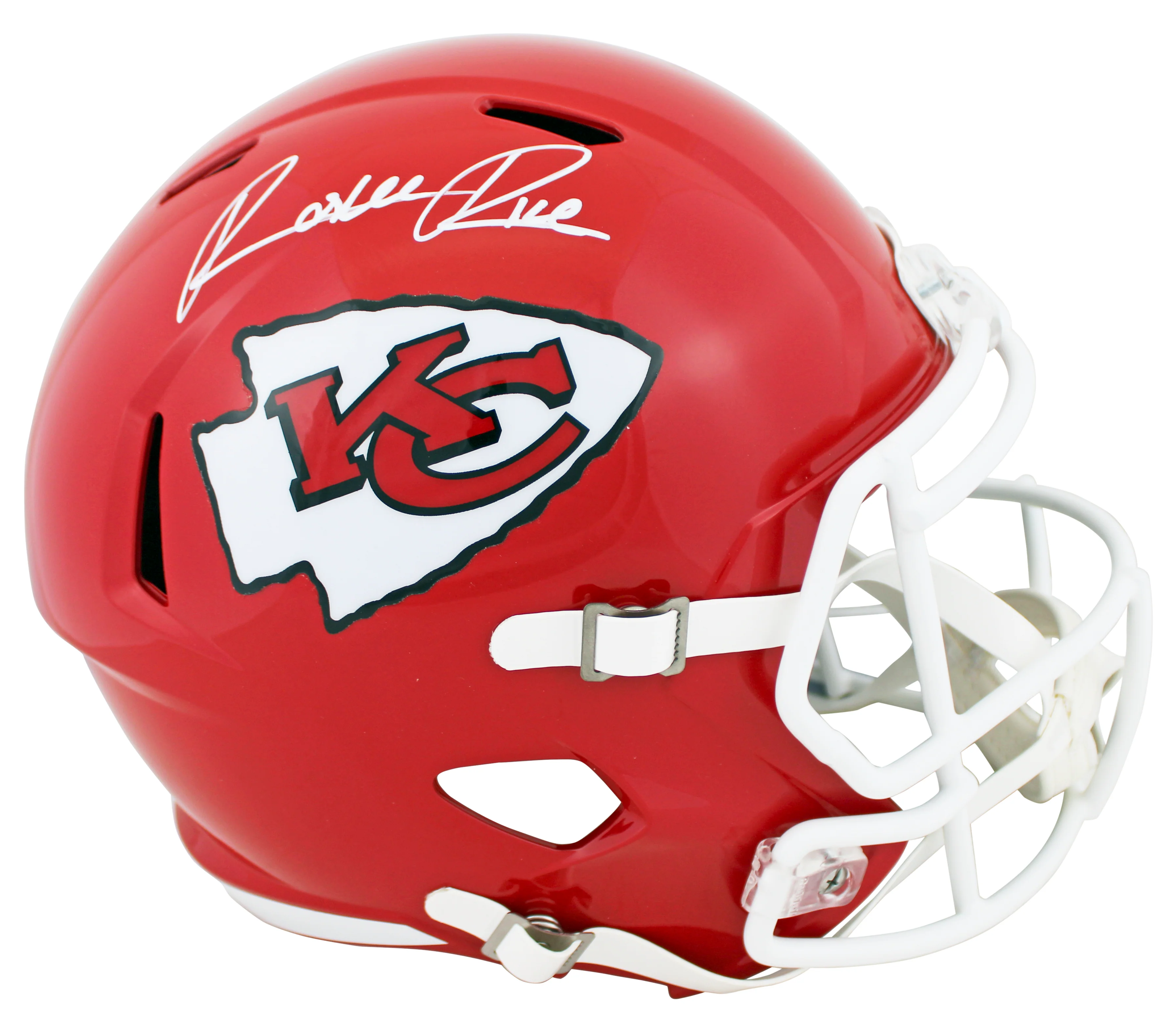 Chiefs Rashee Rice Authentic Signed Riddell Full Size Speed Rep Helmet BAS - Image 2