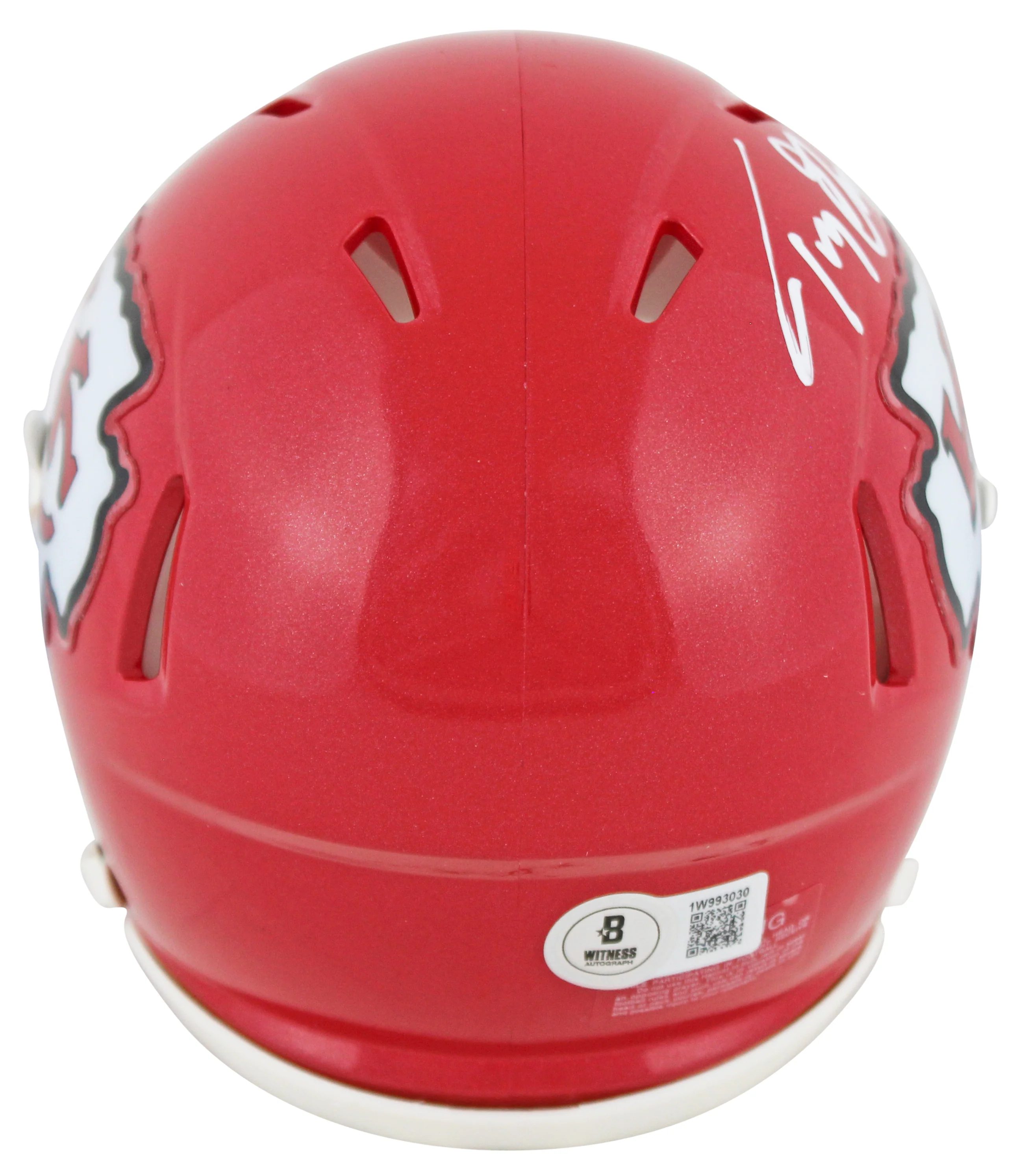 Chiefs Tony Gonzalez Authentic Signed Speed Mini Helmet BAS Witnessed - Image 3