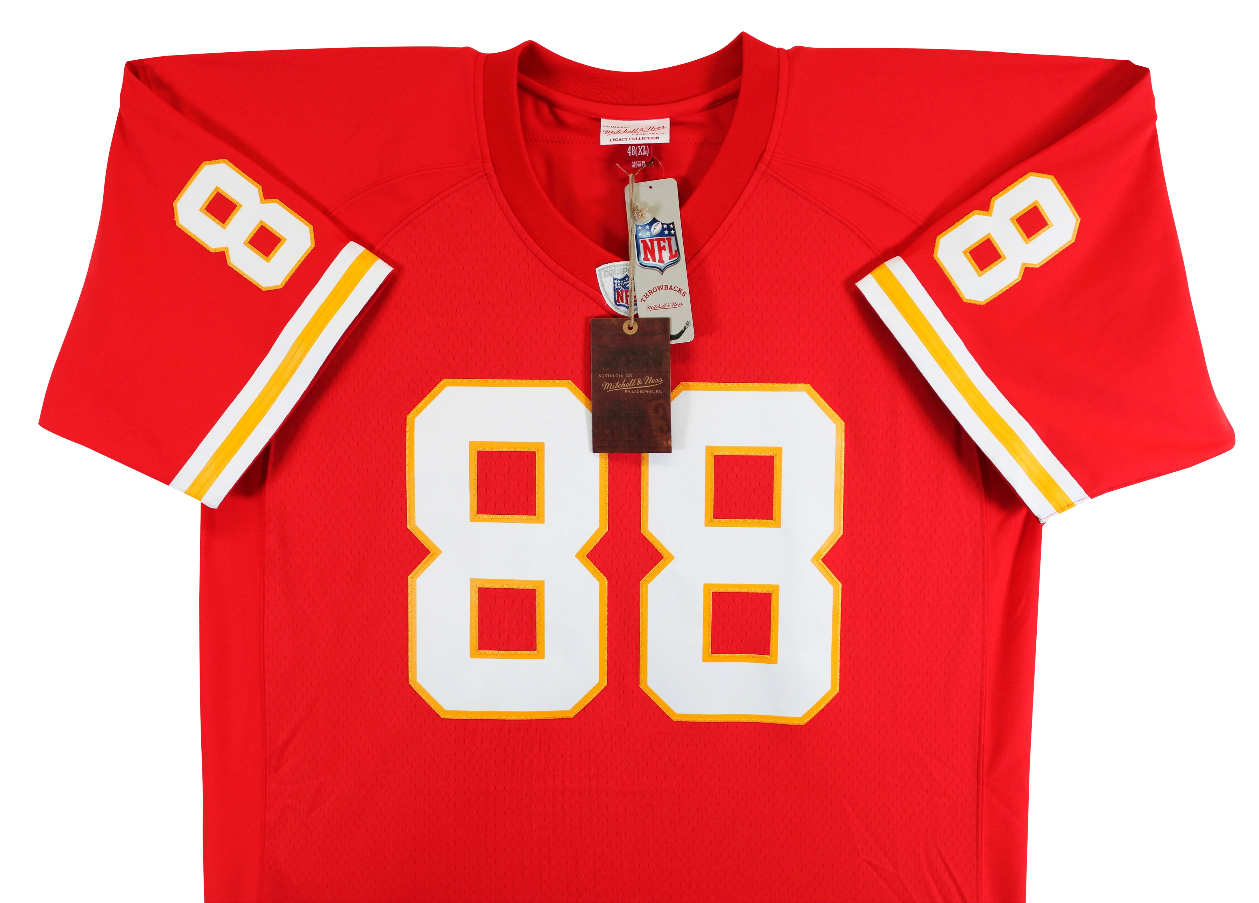 Chiefs Tony Gonzalez "HOF 19" Authentic Signed Red M&N Jersey BAS Witnessed - Image 5