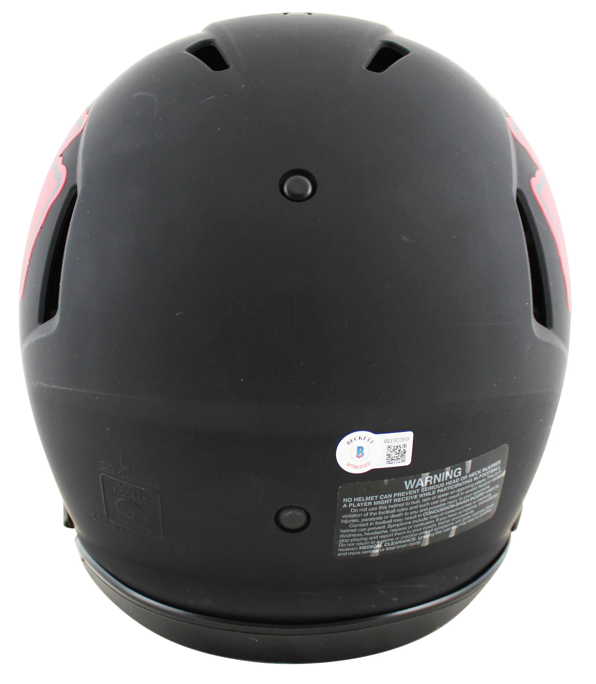 Chiefs Tony Gonzalez "HOF 19" Signed Eclipse F/S Proline Helmet w/ Case BAS - Image 4