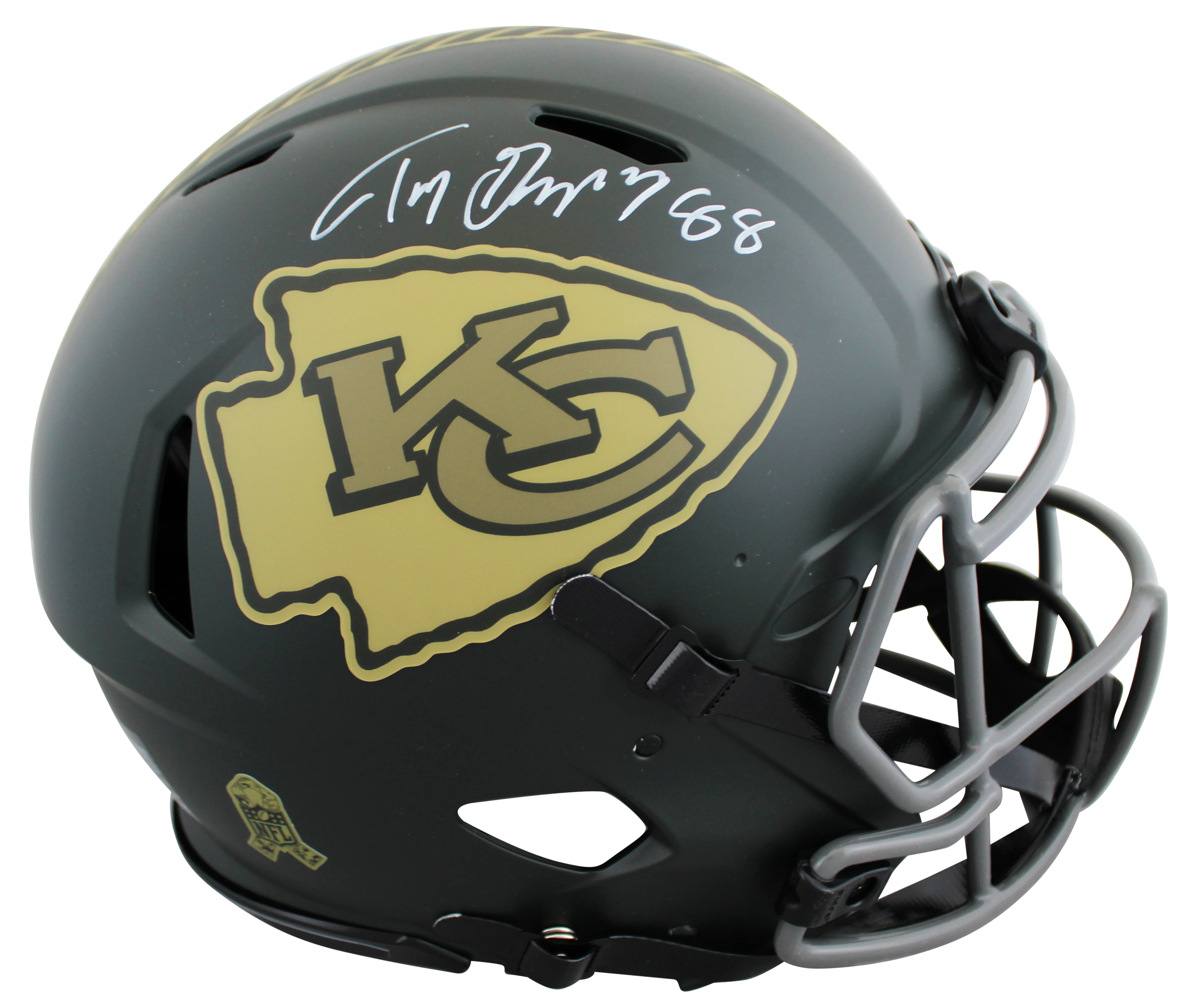 Chiefs Tony Gonzalez Signed STS IV Full Size Speed Proline Helmet BAS Witnessed