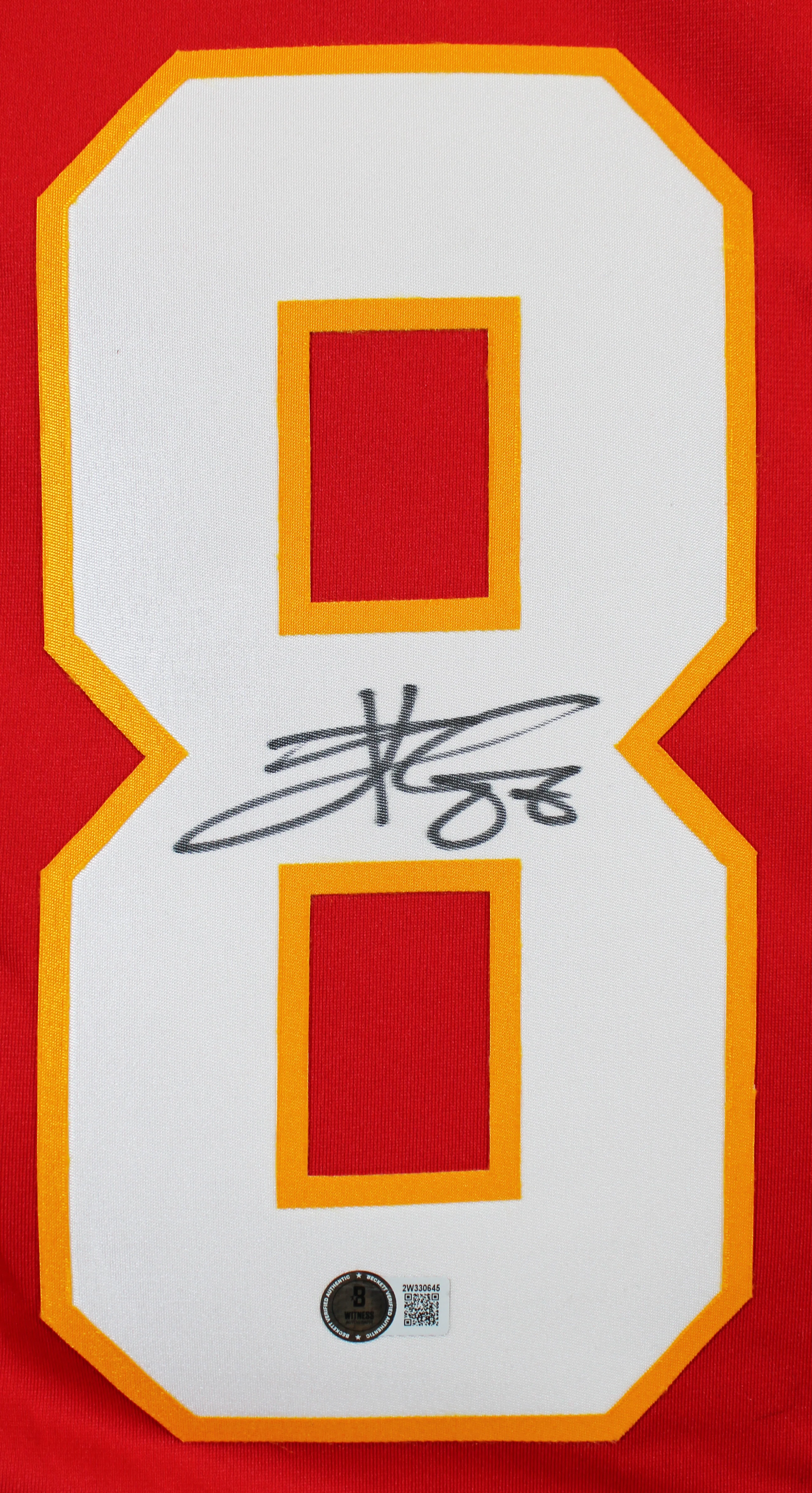Chiefs Travis Kelce Authentic Signed Red Nike Limited Jersey BAS Witnessed - Image 2
