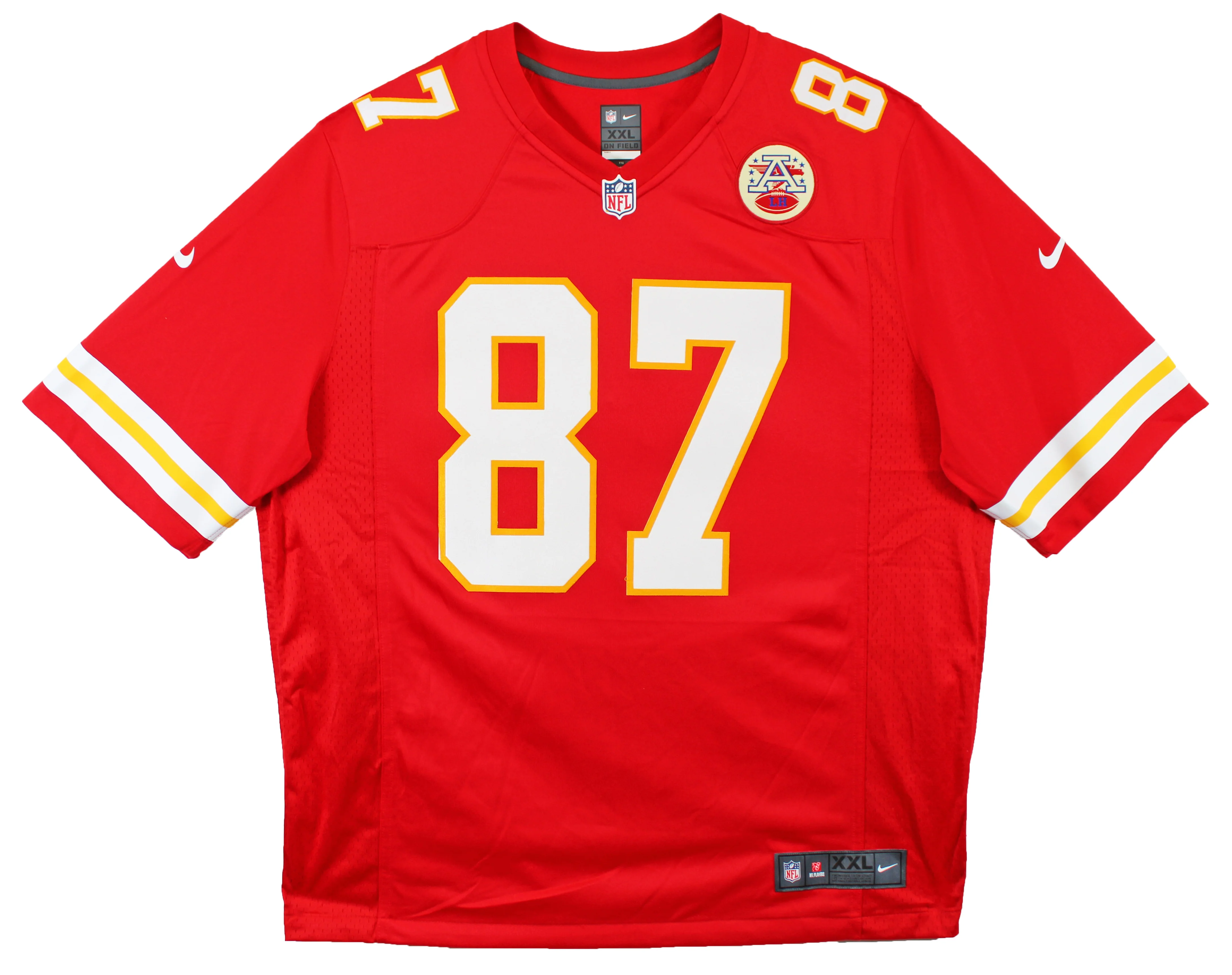 Chiefs Travis Kelce Authentic Signed Red Nike Limited Jersey BAS Witnessed - Image 3
