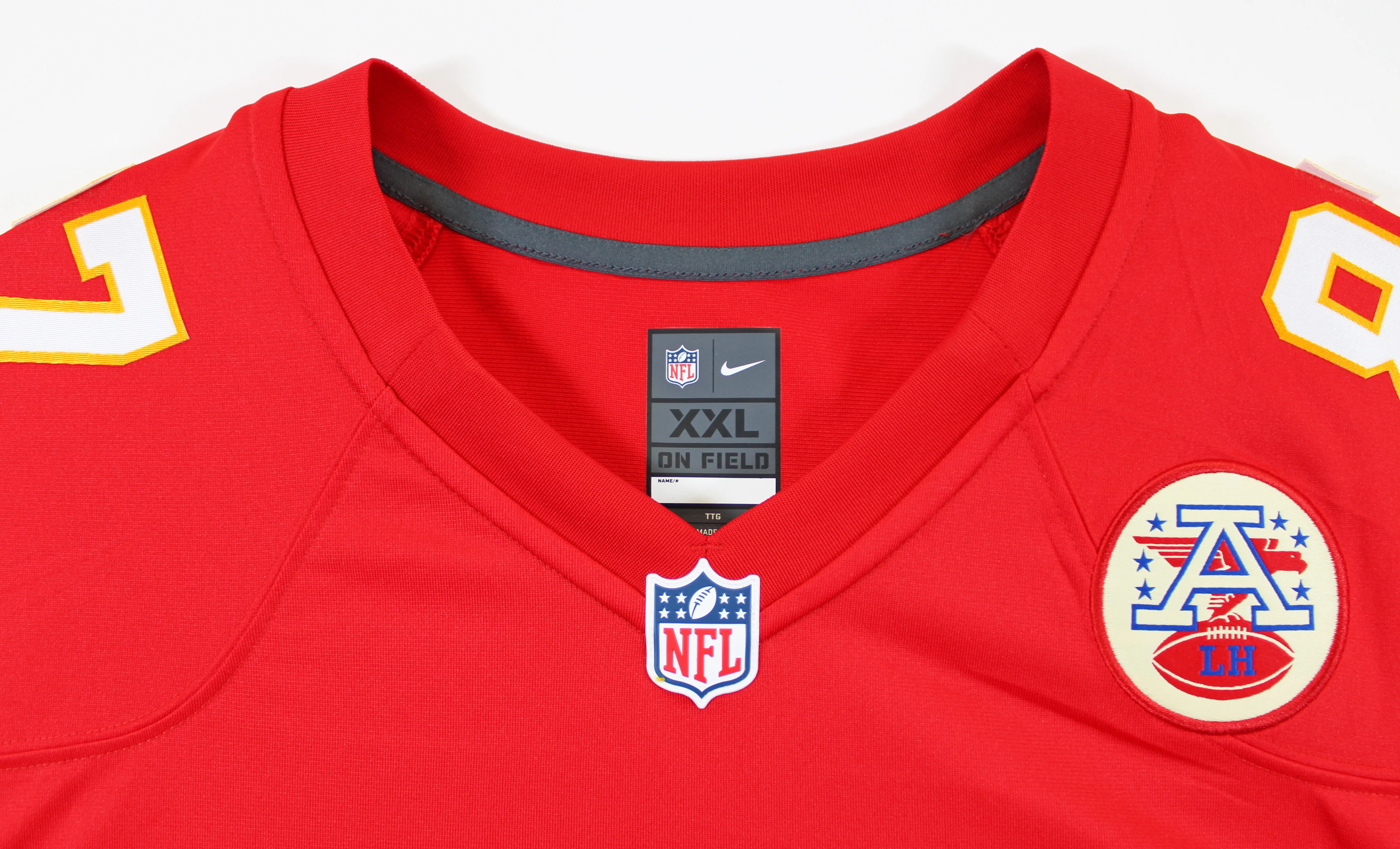 Chiefs Travis Kelce Authentic Signed Red Nike Limited Jersey BAS Witnessed - Image 5