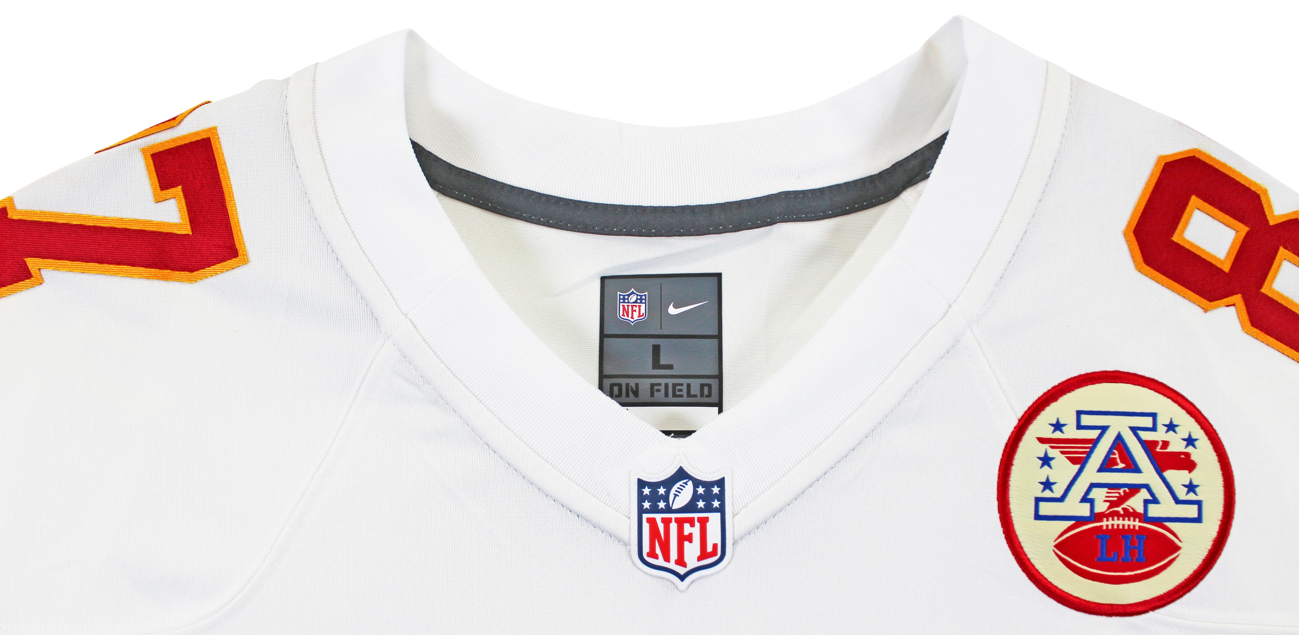 Chiefs Travis Kelce Authentic Signed White Nike Limited Jersey BAS Witnessed - Image 5
