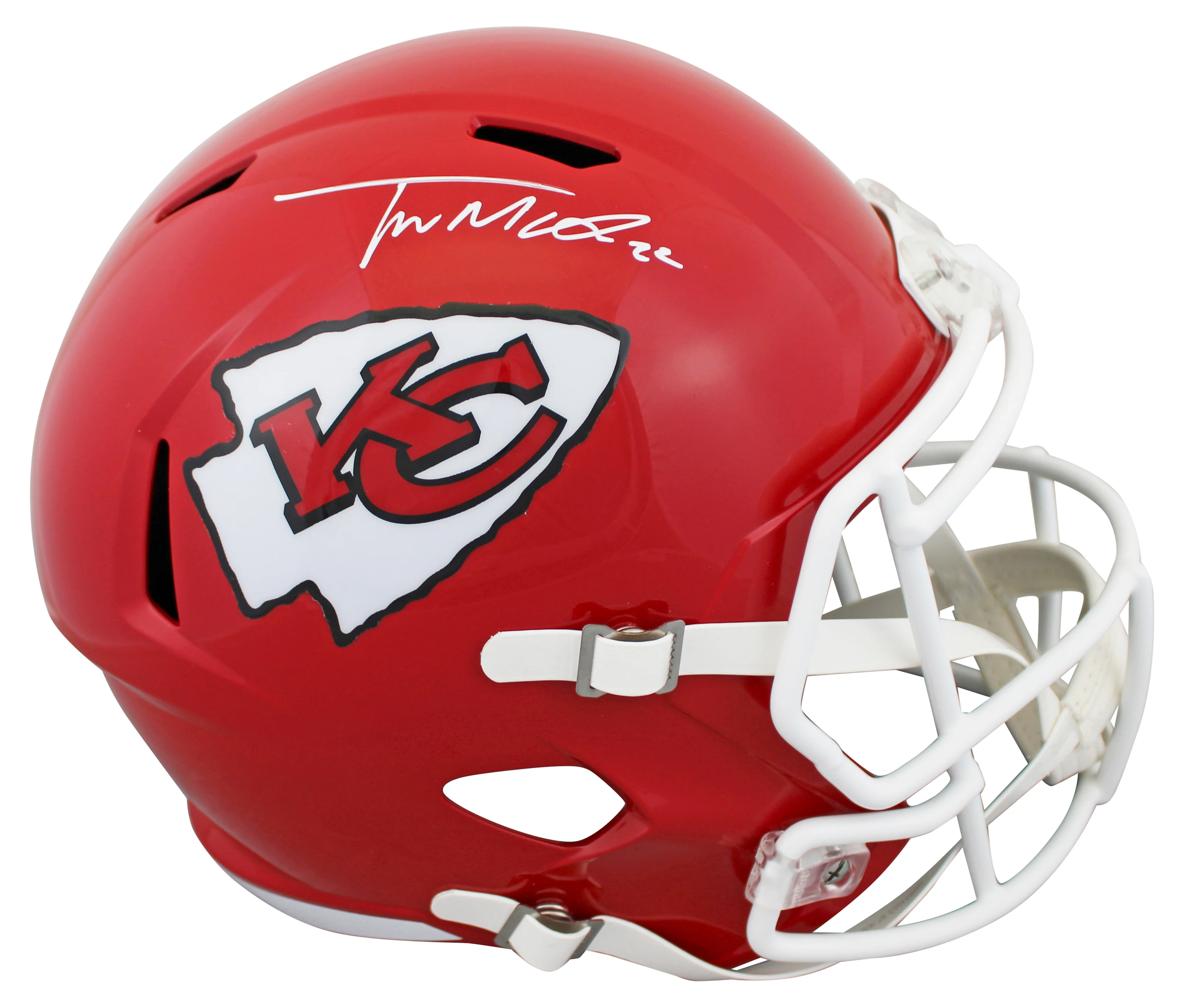 Chiefs Trent McDuffie Authentic Signed Full Size Speed Rep Helmet BAS Witnessed - Image 2