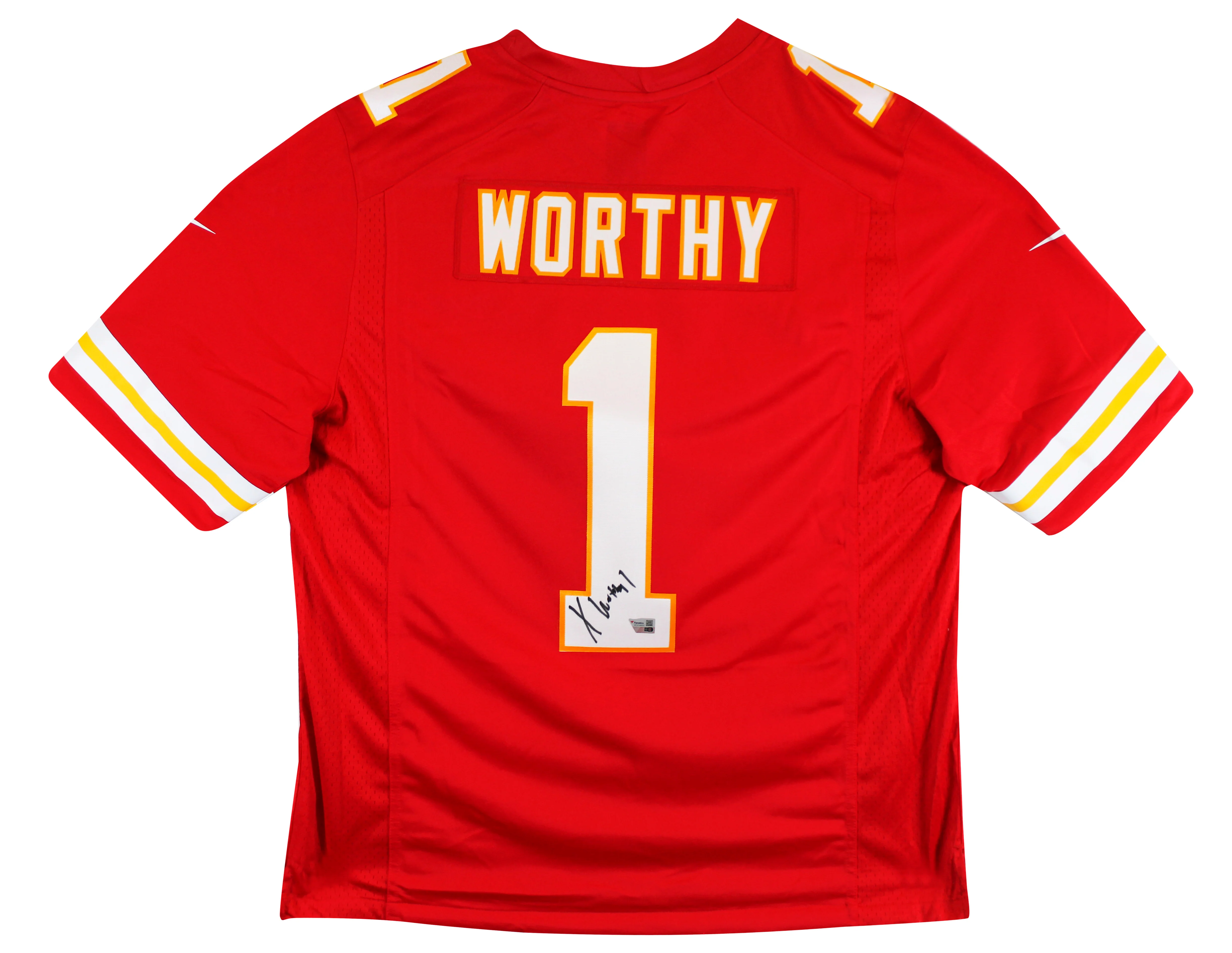Chiefs Xavier Worthy Signed Red Nike Limited Jersey Fanatics #XP14148337 - Image 3