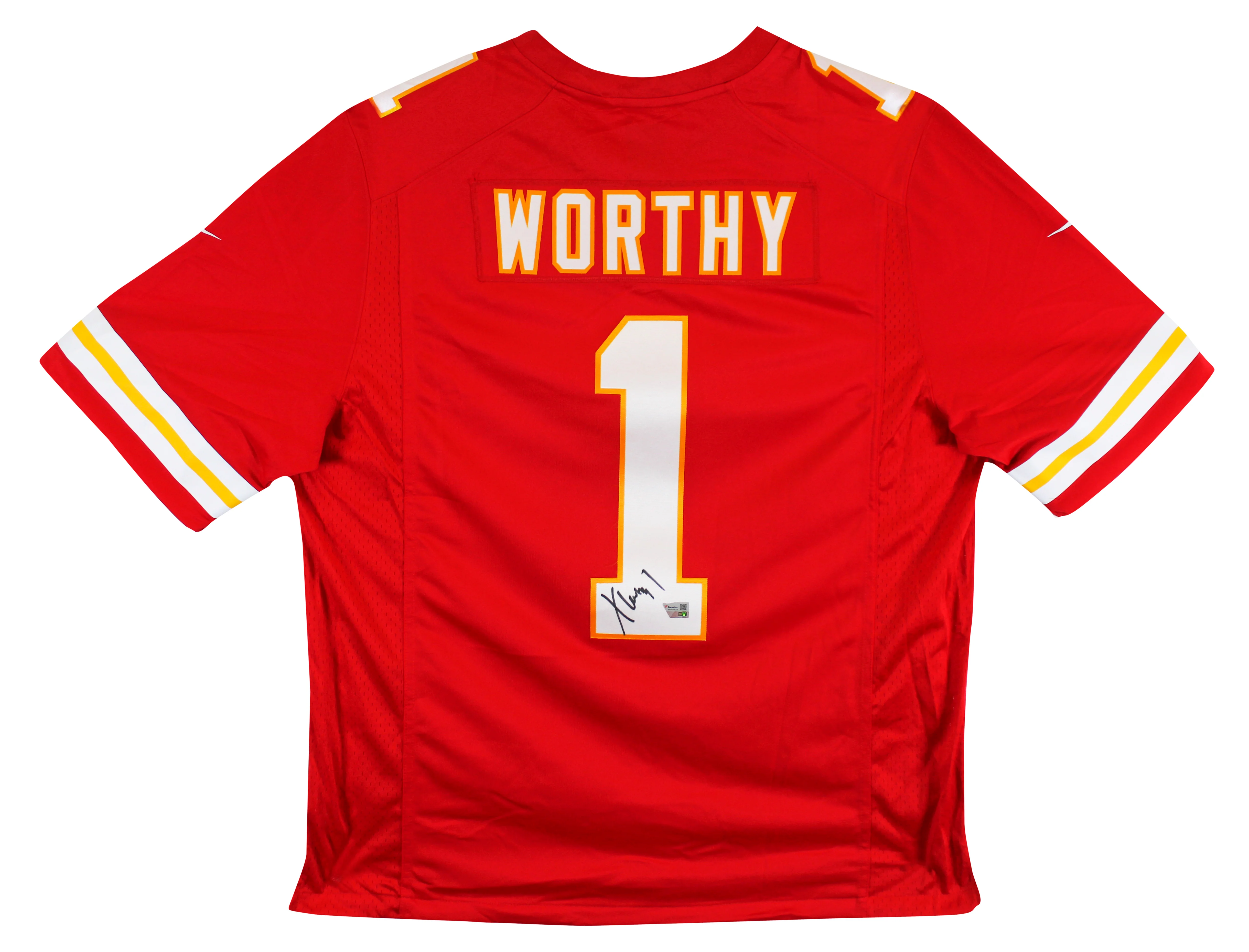 Chiefs Xavier Worthy Signed Red Nike Limited Jersey Fanatics #XP14148338 - Image 3