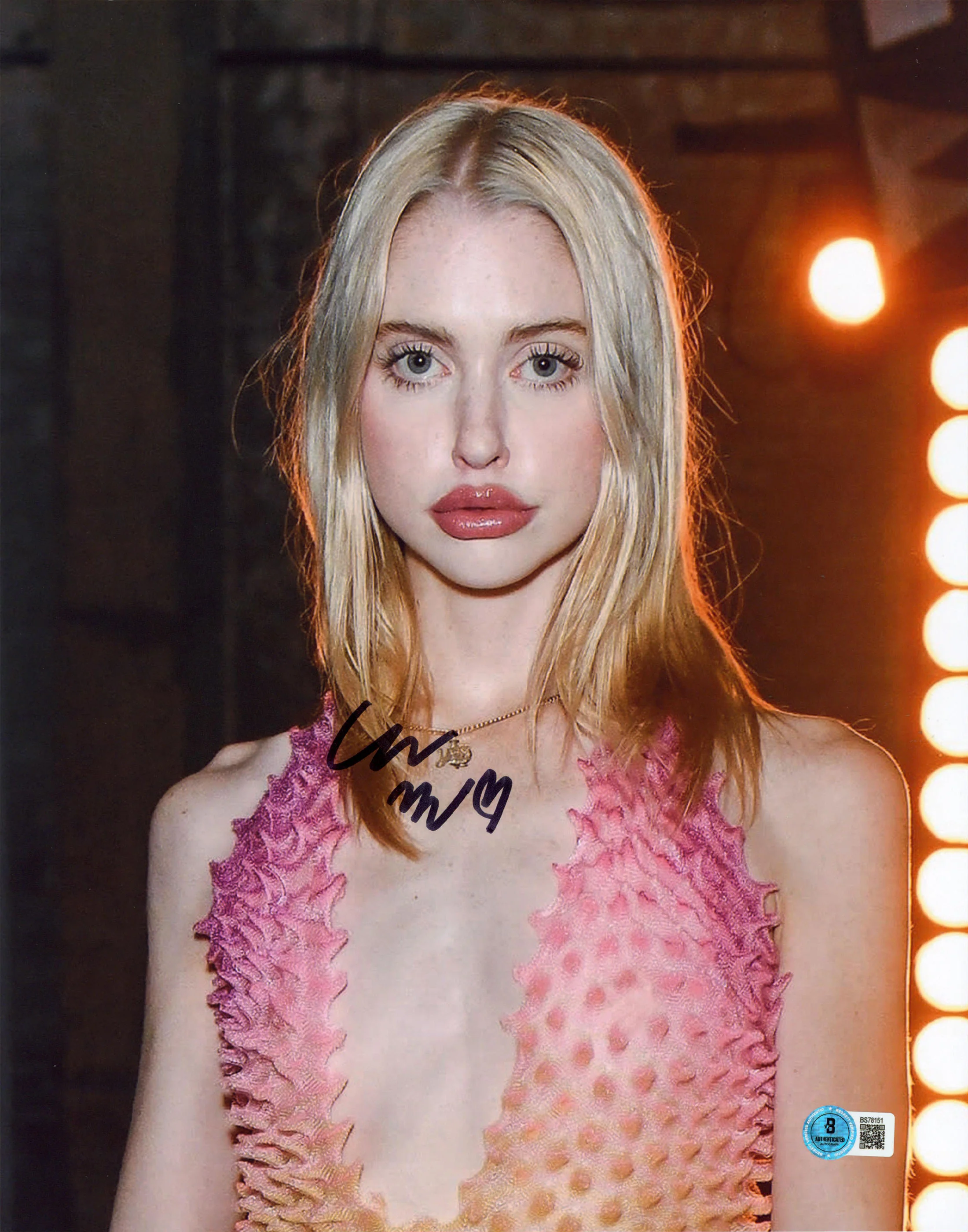 Chloe Cherry Euphoria Authentic Signed 11x14 Vertical Photo BAS #BS78151 - Image 2