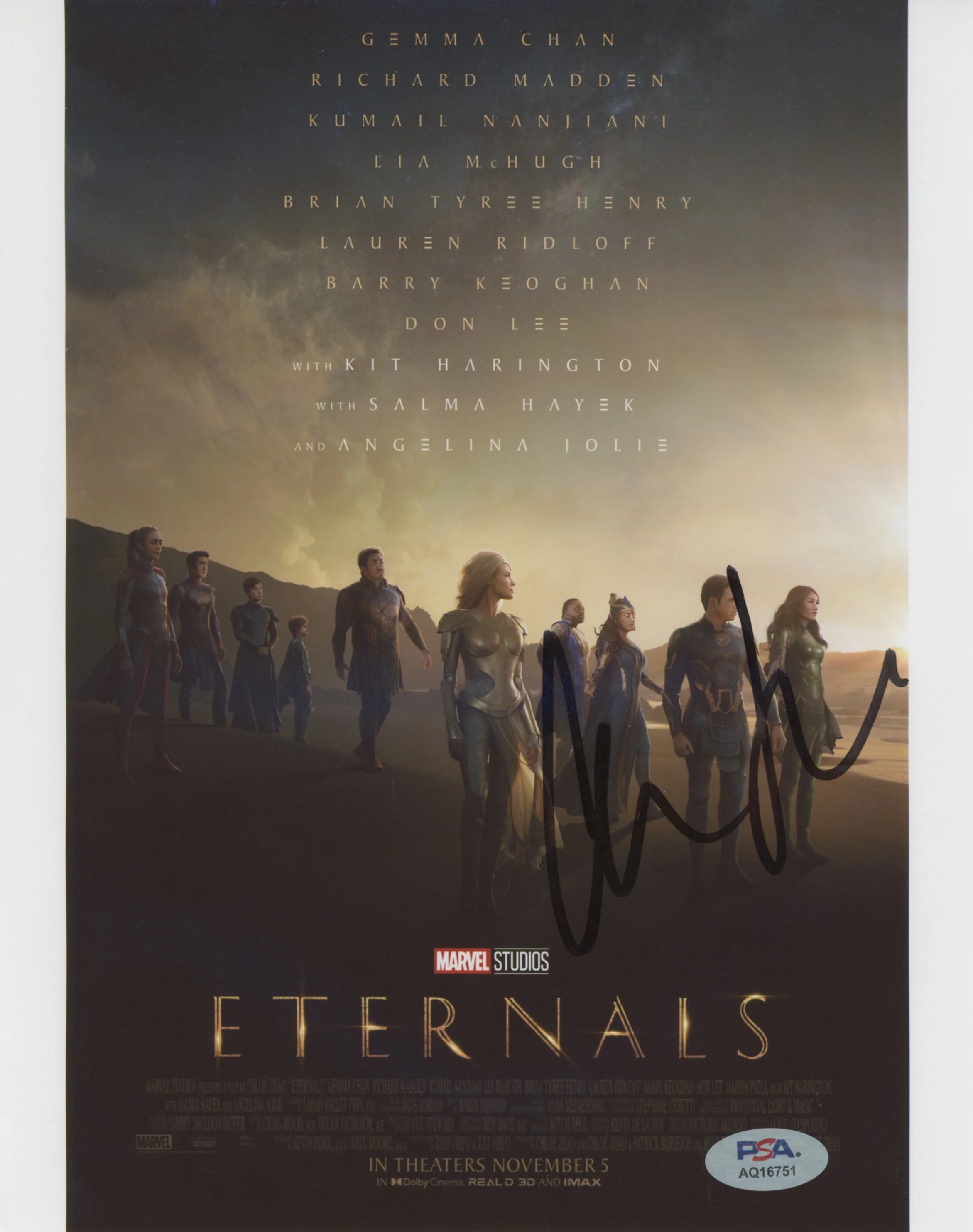 Chloe Zhao Marvel Eternals Authentic Signed 8x10 Photo PSA/DNA #AQ16751 - Image 2