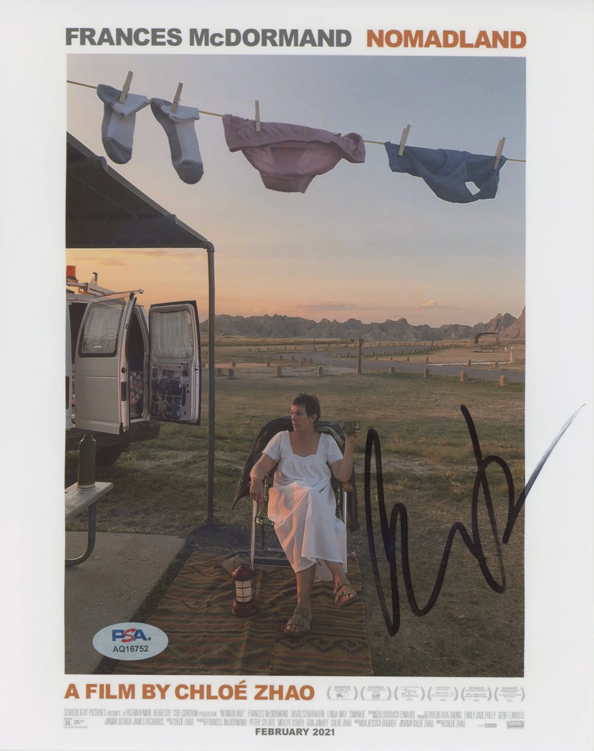 Chloe Zhao Nomadland Authentic Signed 8x10 Photo Autographed PSA/DNA #AQ16752 - Image 2