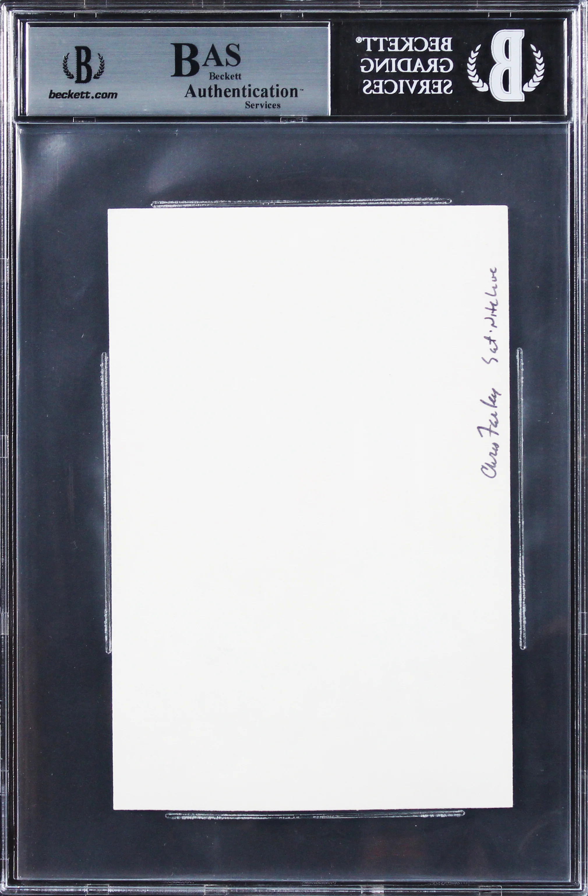 Chris Farley Tommy Boy Authentic Signed 4x6 Cut Signature BAS Slabbed - Image 3