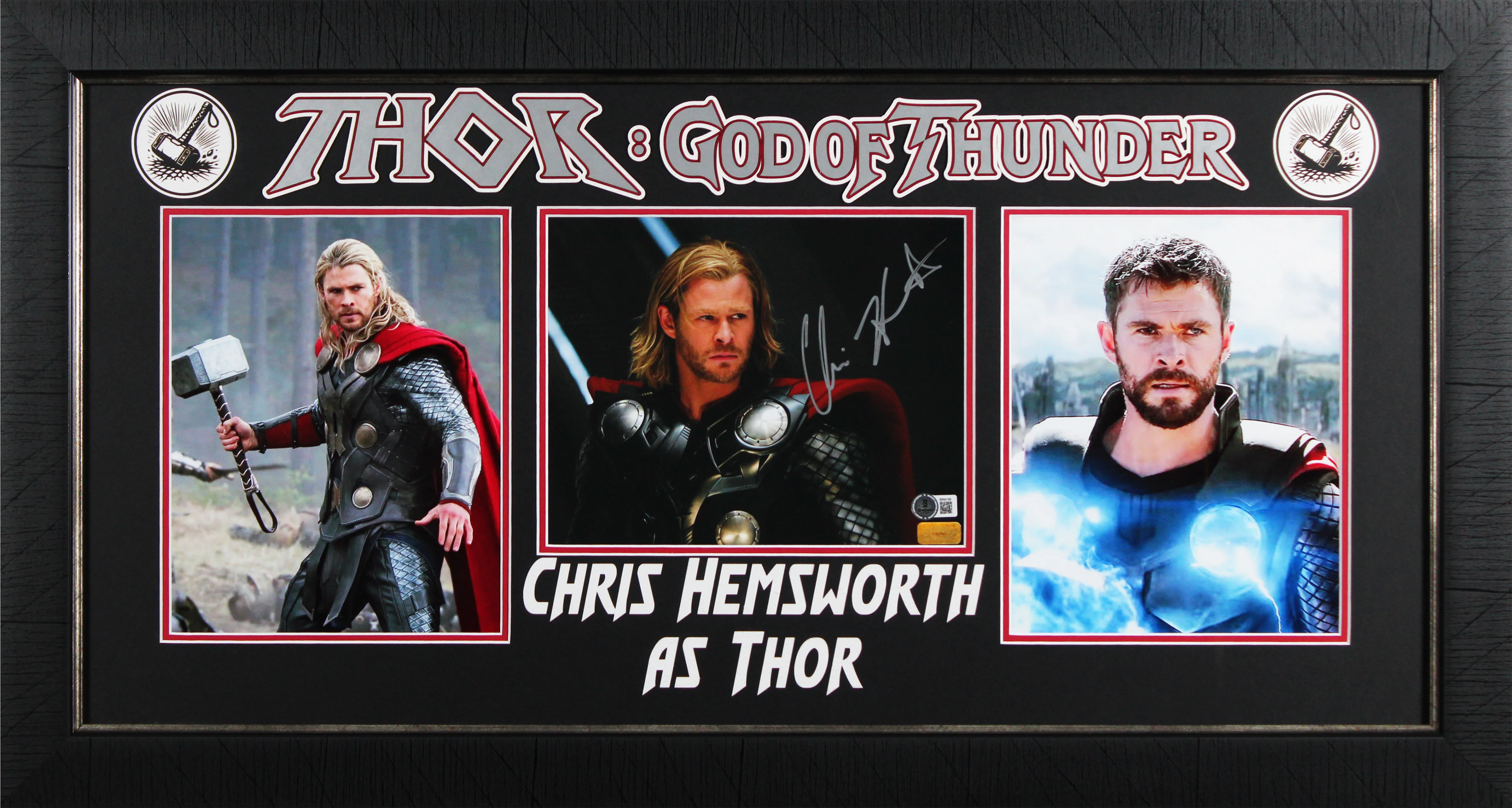 Chris Hemsworth The Avengers Authentic Signed 8x10 Framed Photo BAS #BR84188 - Image 2