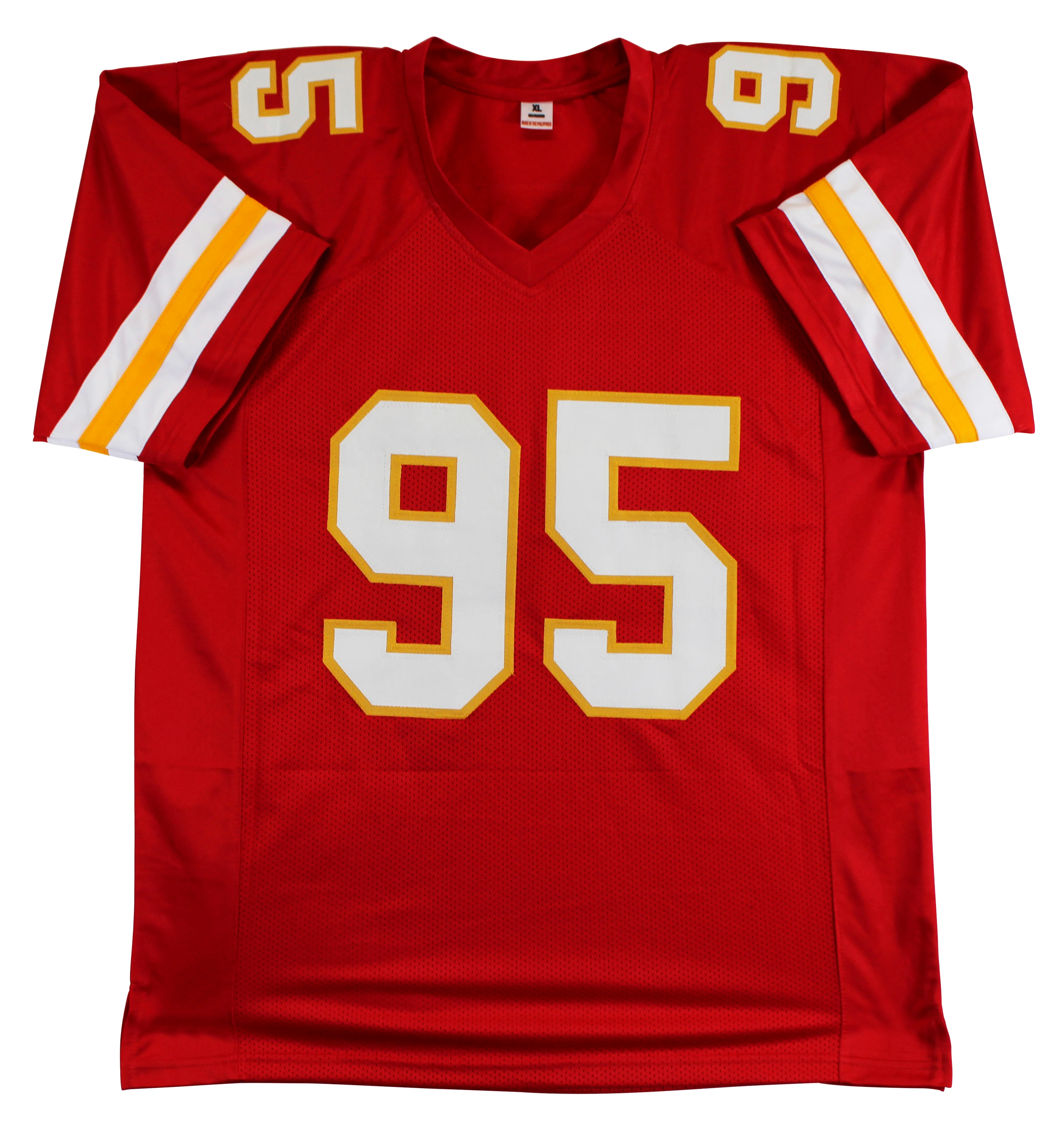 Chris Jones Authentic Signed Red Pro Style Jersey Autographed BAS - Image 4