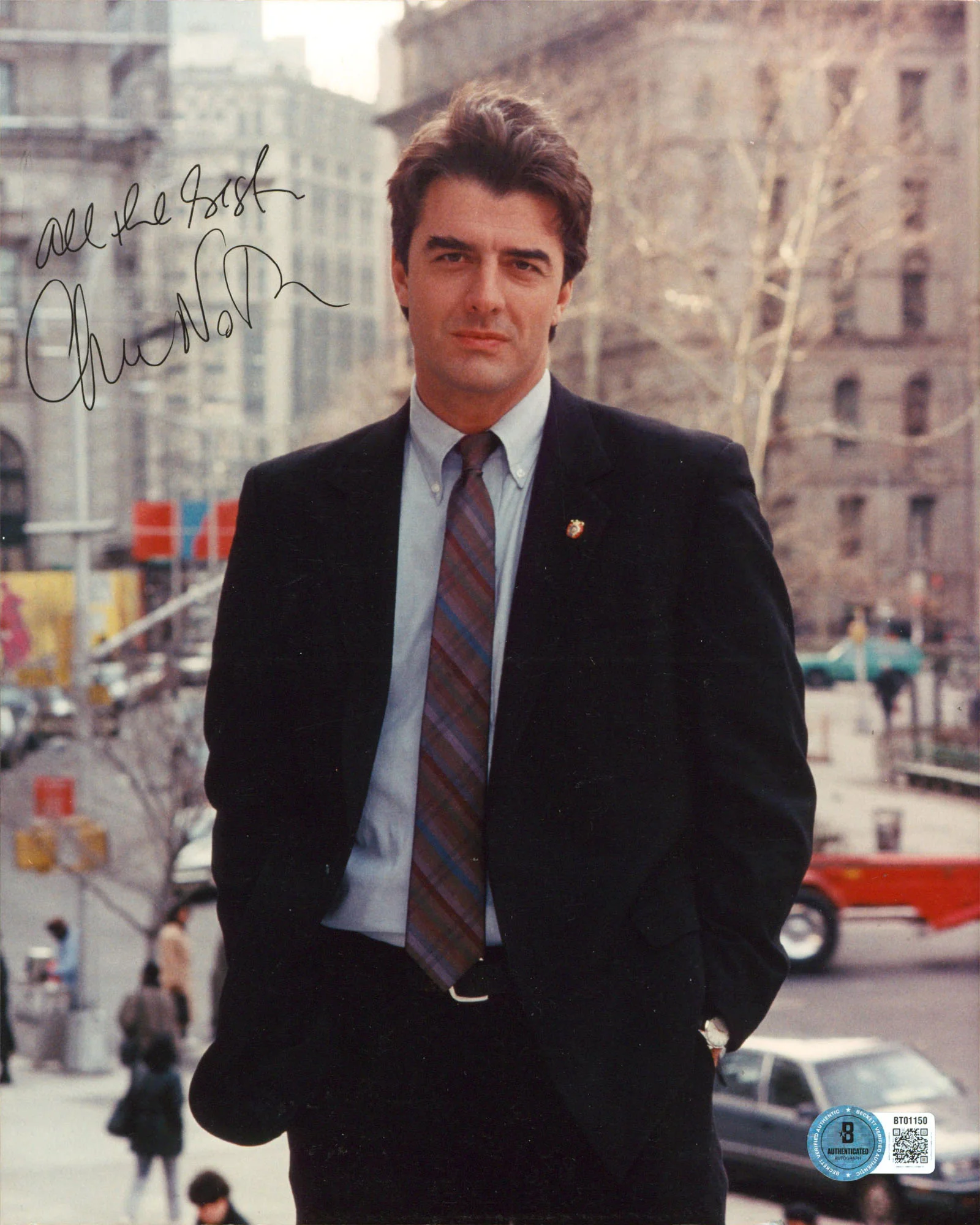 Chris Noth Sex And The City "All The Best" Signed 8x10 Vertical Photo BASBT01150 - Image 2