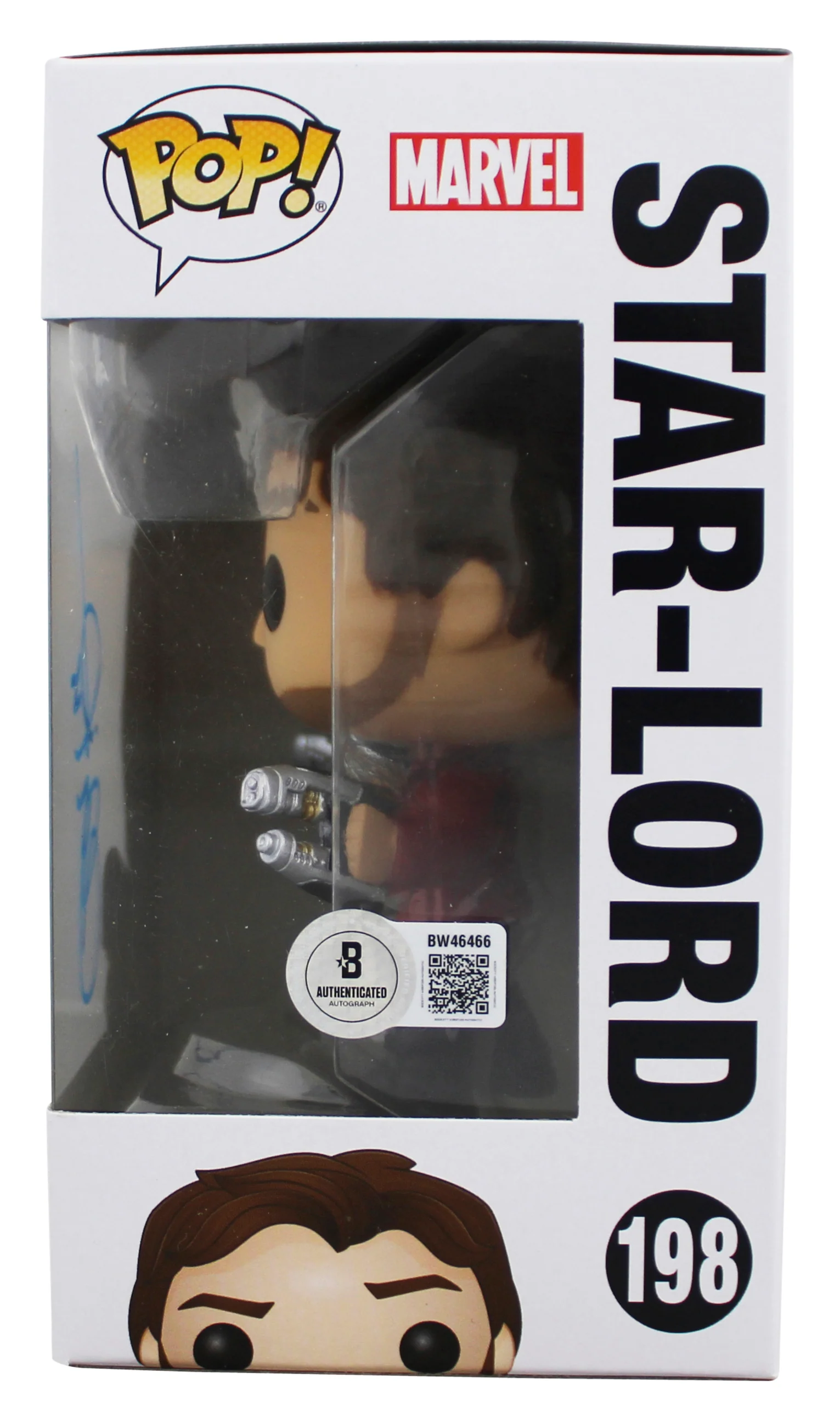 Chris Pratt Guardians of the Galaxy Signed #198 Funko Pop Figure BAS #BW46466 - Image 4