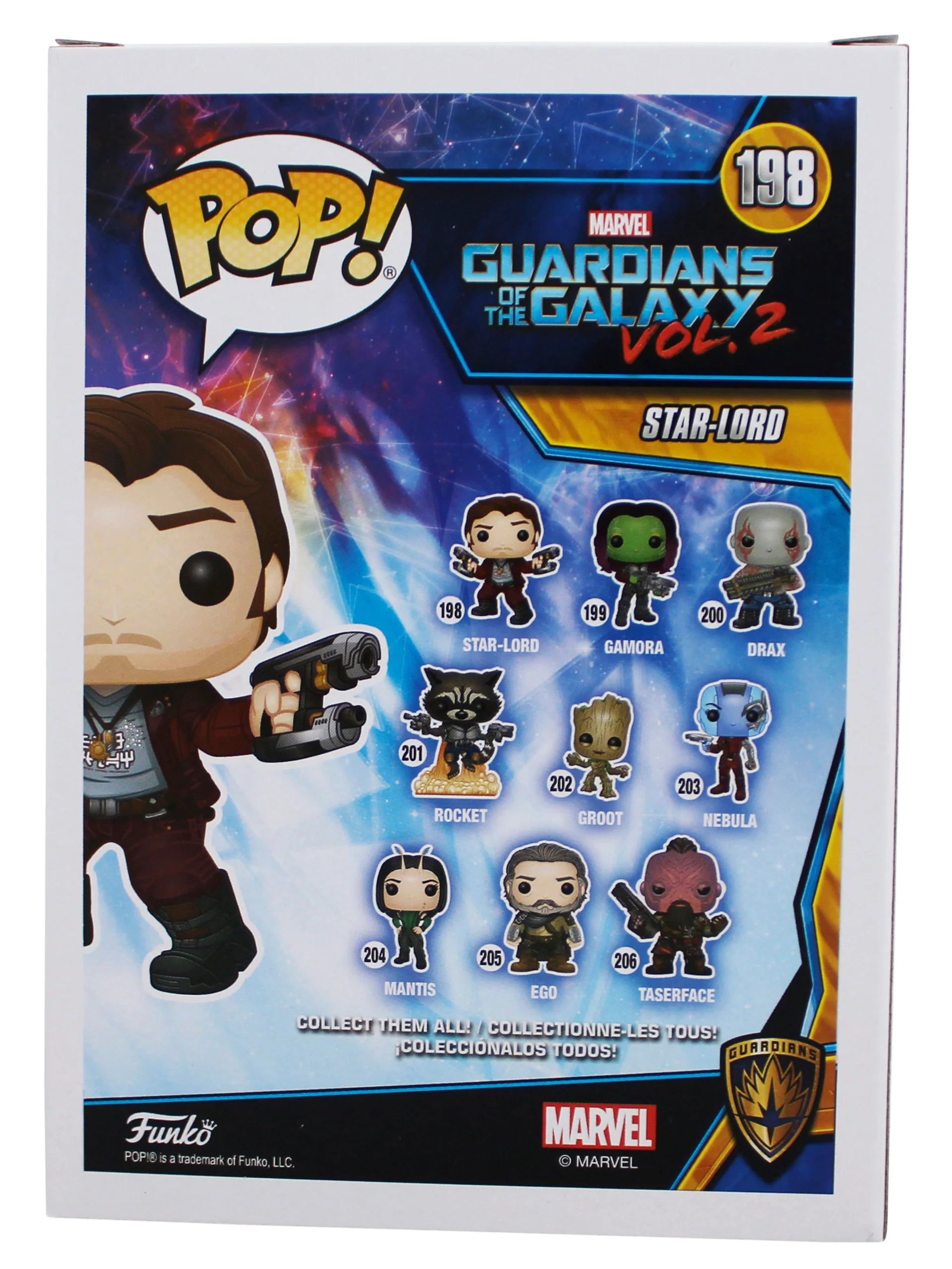 Chris Pratt Guardians of the Galaxy Signed #198 Funko Pop Figure BAS #BW46466 - Image 5
