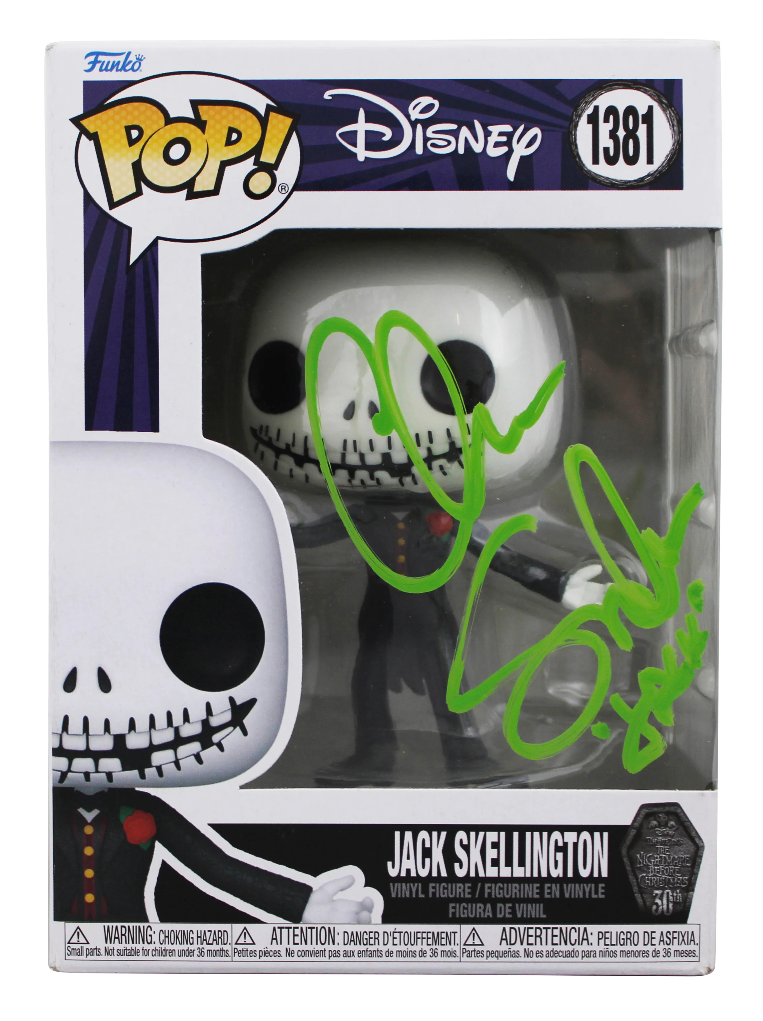 Chris Sarandon "Jack" Signed Jack Skellington #1381 Funko Pop Figure JSA