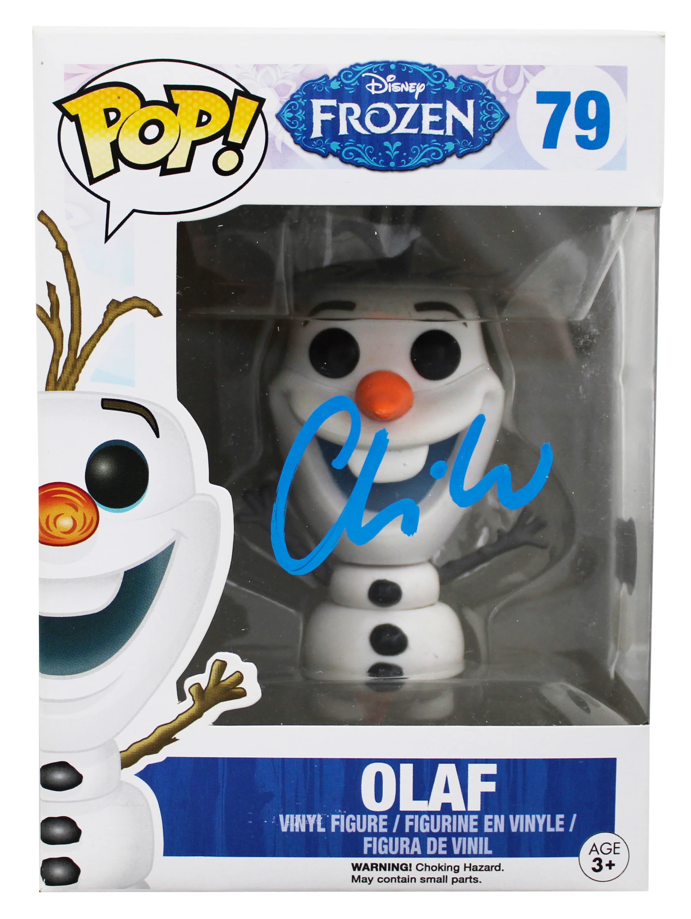 Chris Williams Frozen Signed Olaf #79 Funko Pop Vinyl Figure BAS #BU60494 - Image 2