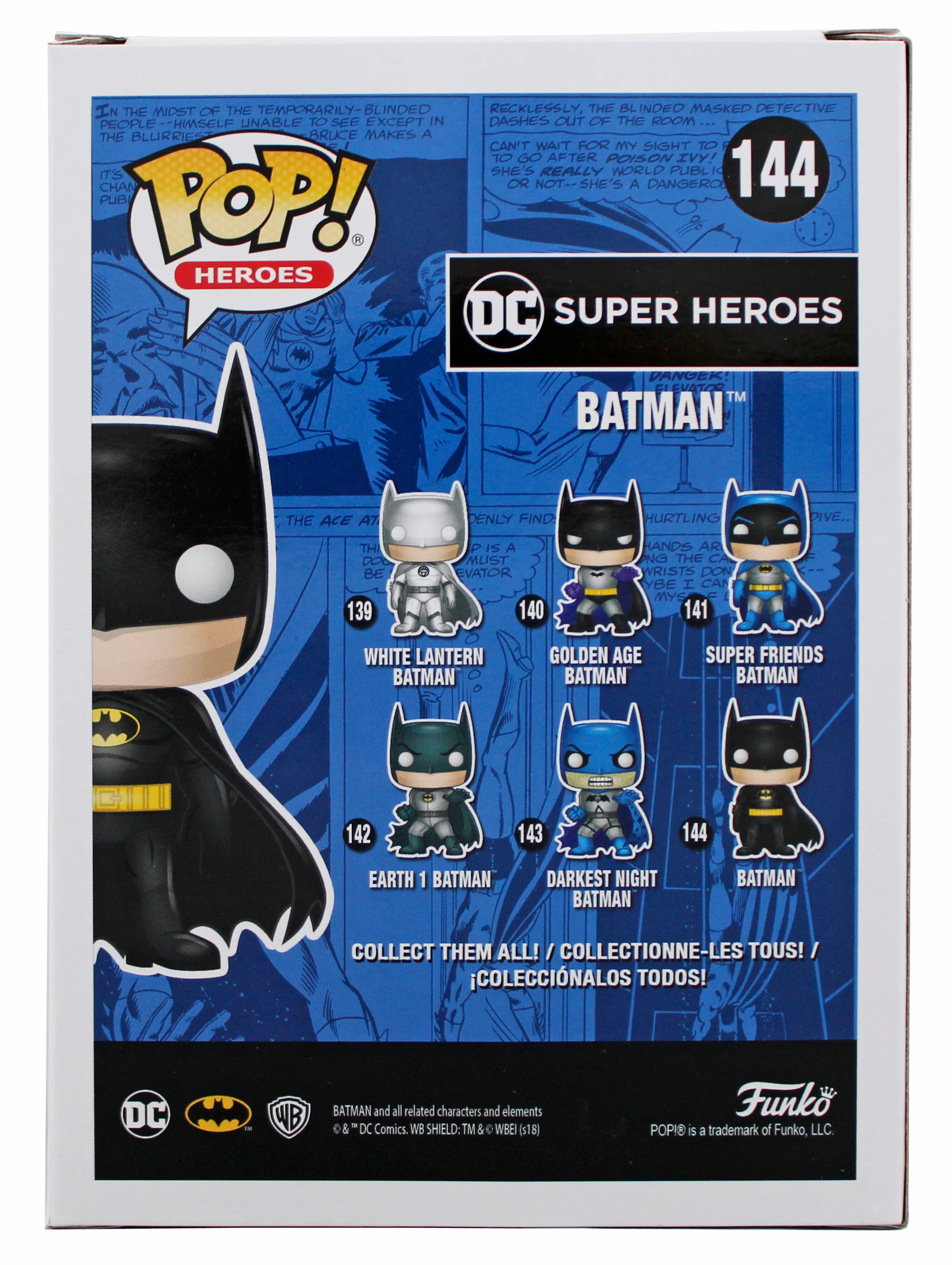 Christian Bale Batman Begins Signed DC #144 Batman Funko Pop Vinyl Figure BAS - Image 5