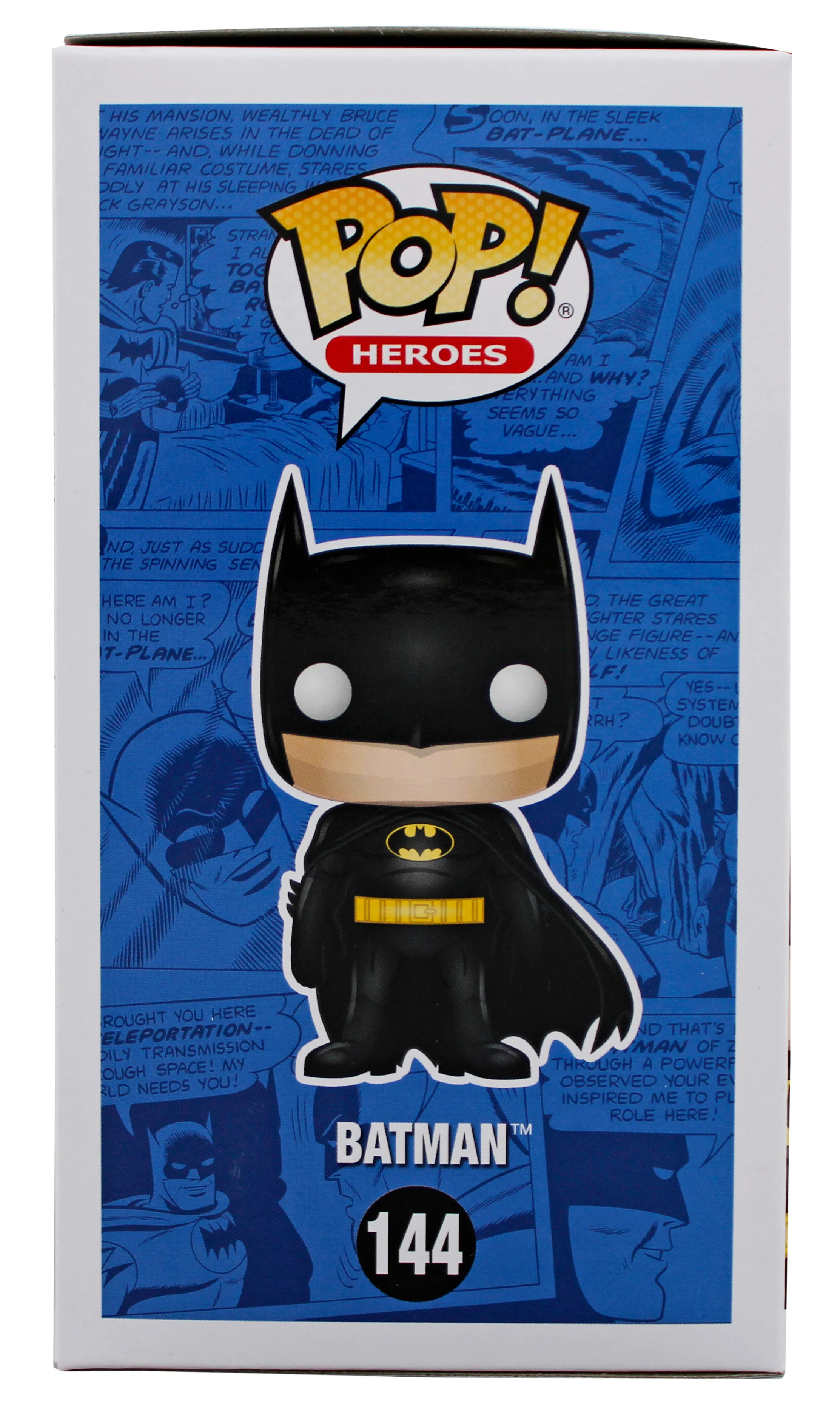 Christian Bale Batman Begins Signed DC #144 Batman Funko Pop Vinyl Figure BAS - Image 6