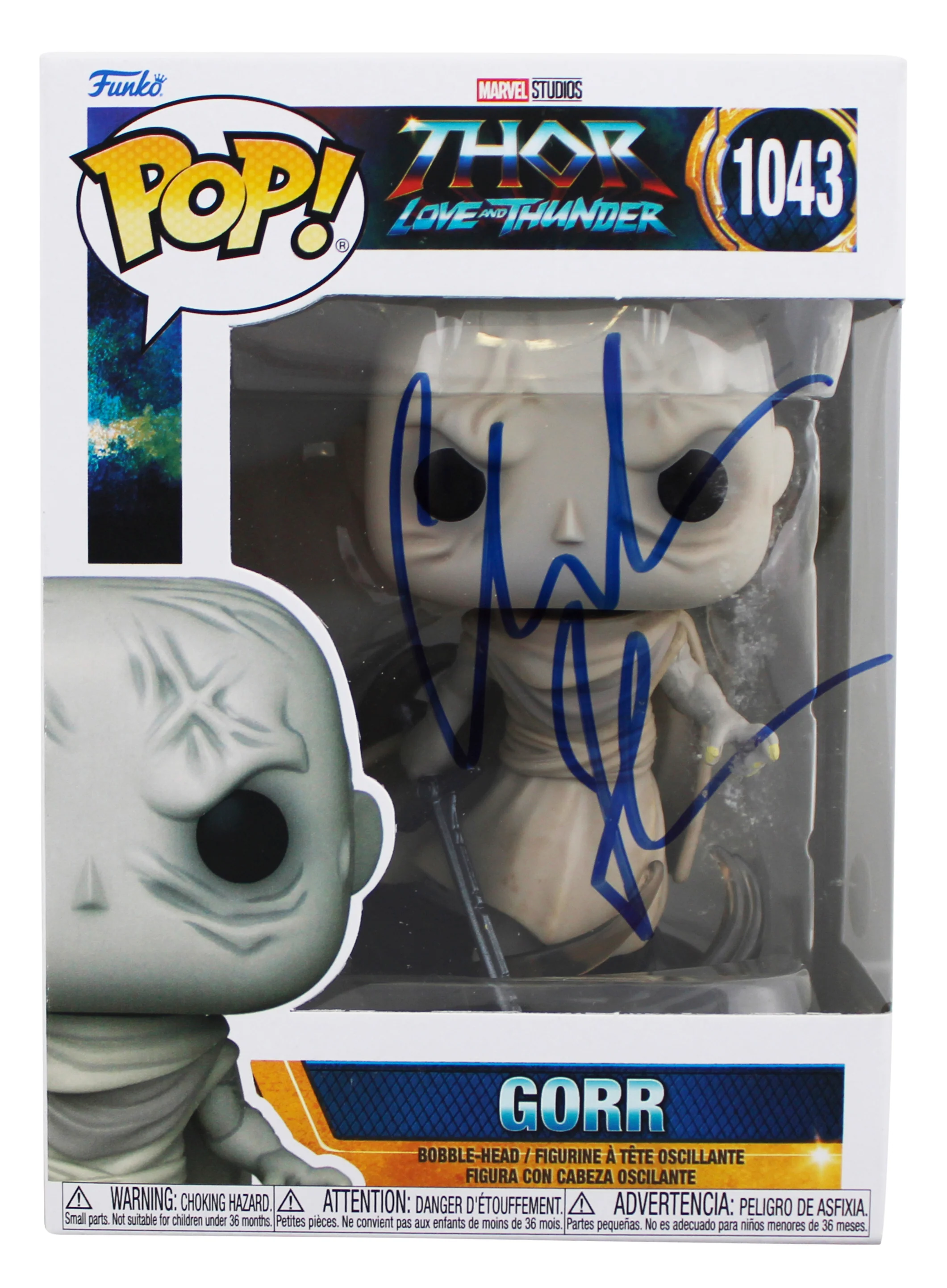 Christian Bale Thor Signed Gorr #1043 Funko Pop Vinyl Figure JSA #AH72234 - Image 2