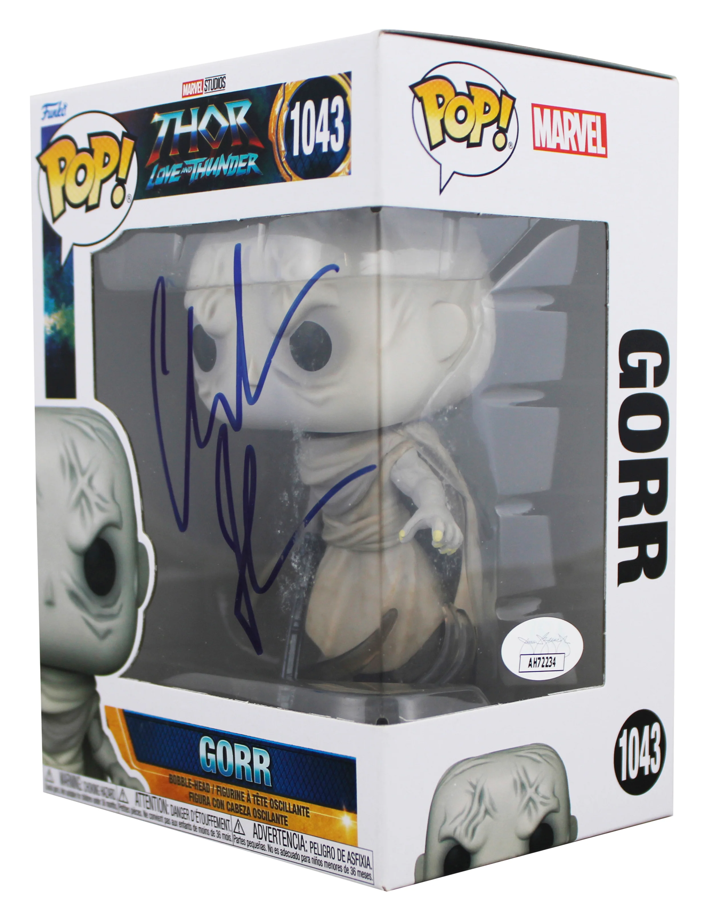 Christian Bale Thor Signed Gorr #1043 Funko Pop Vinyl Figure JSA #AH72234 - Image 3