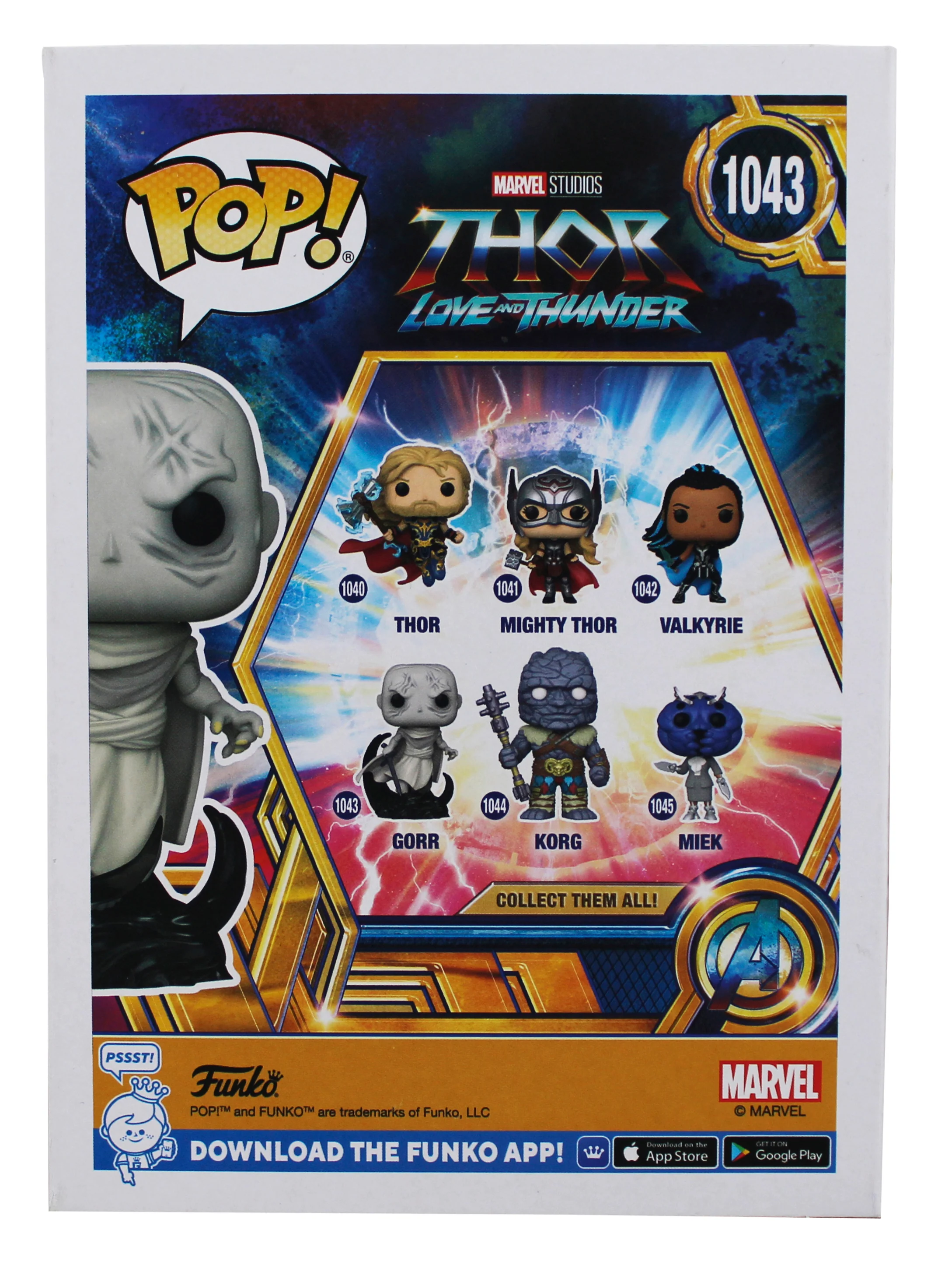 Christian Bale Thor Signed Gorr #1043 Funko Pop Vinyl Figure JSA #AH72234 - Image 5
