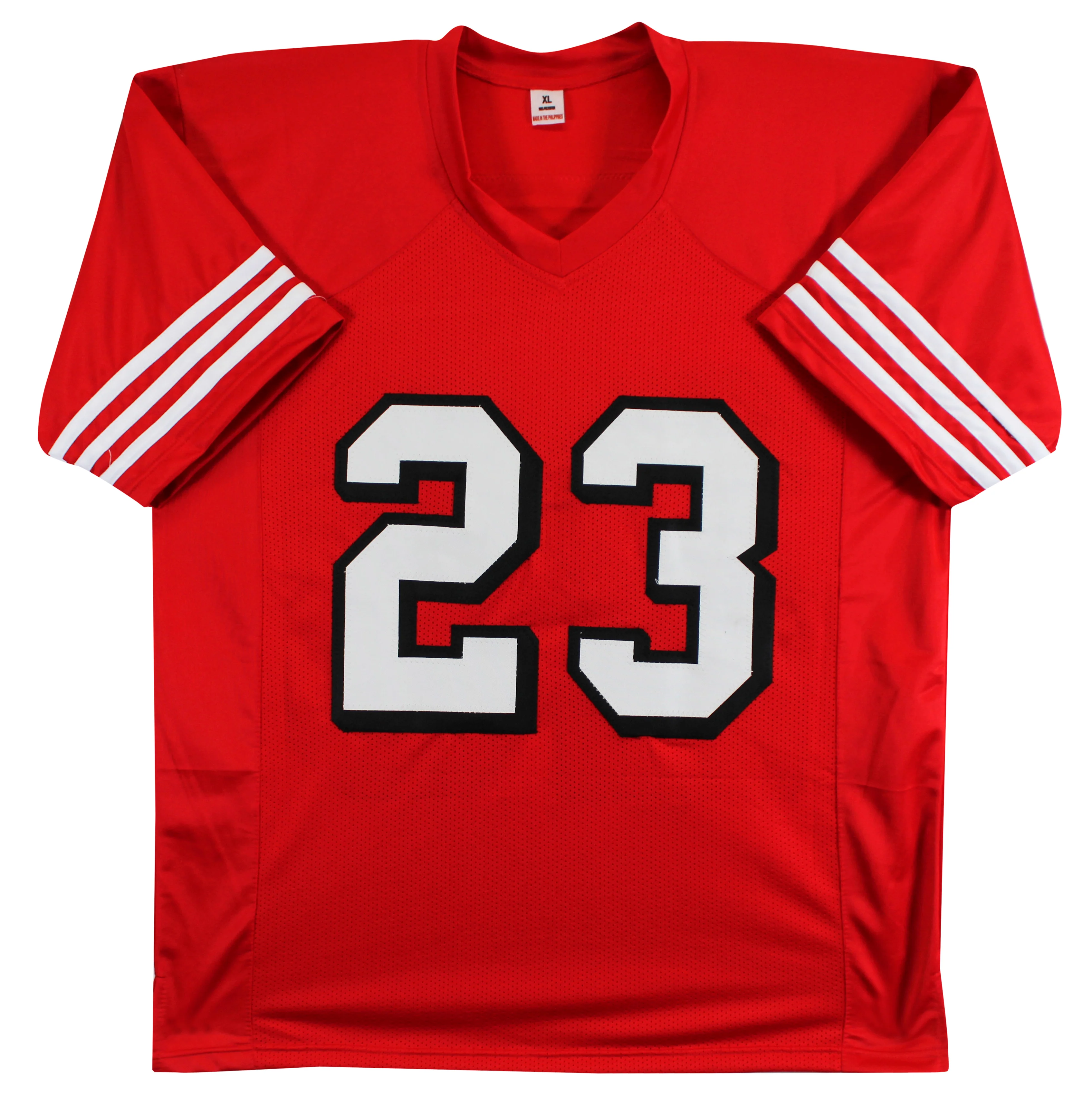 Christian McCaffrey Authentic Signed Red Pro Style Jersey w/ Dropshadow PSA - Image 4