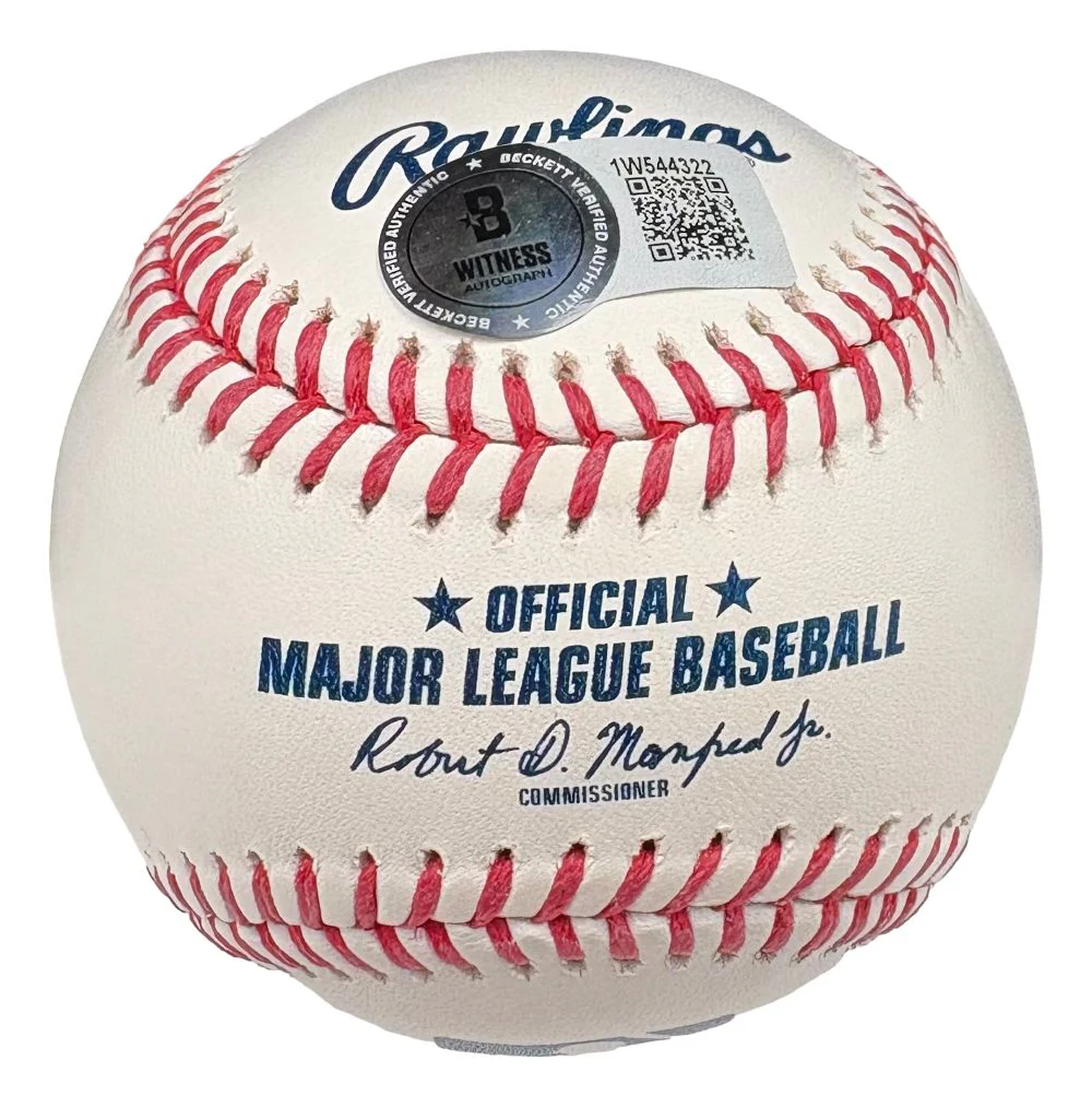Christian Moore Los Angeles Angels Signed Official MLB Baseball BAS - Image 2