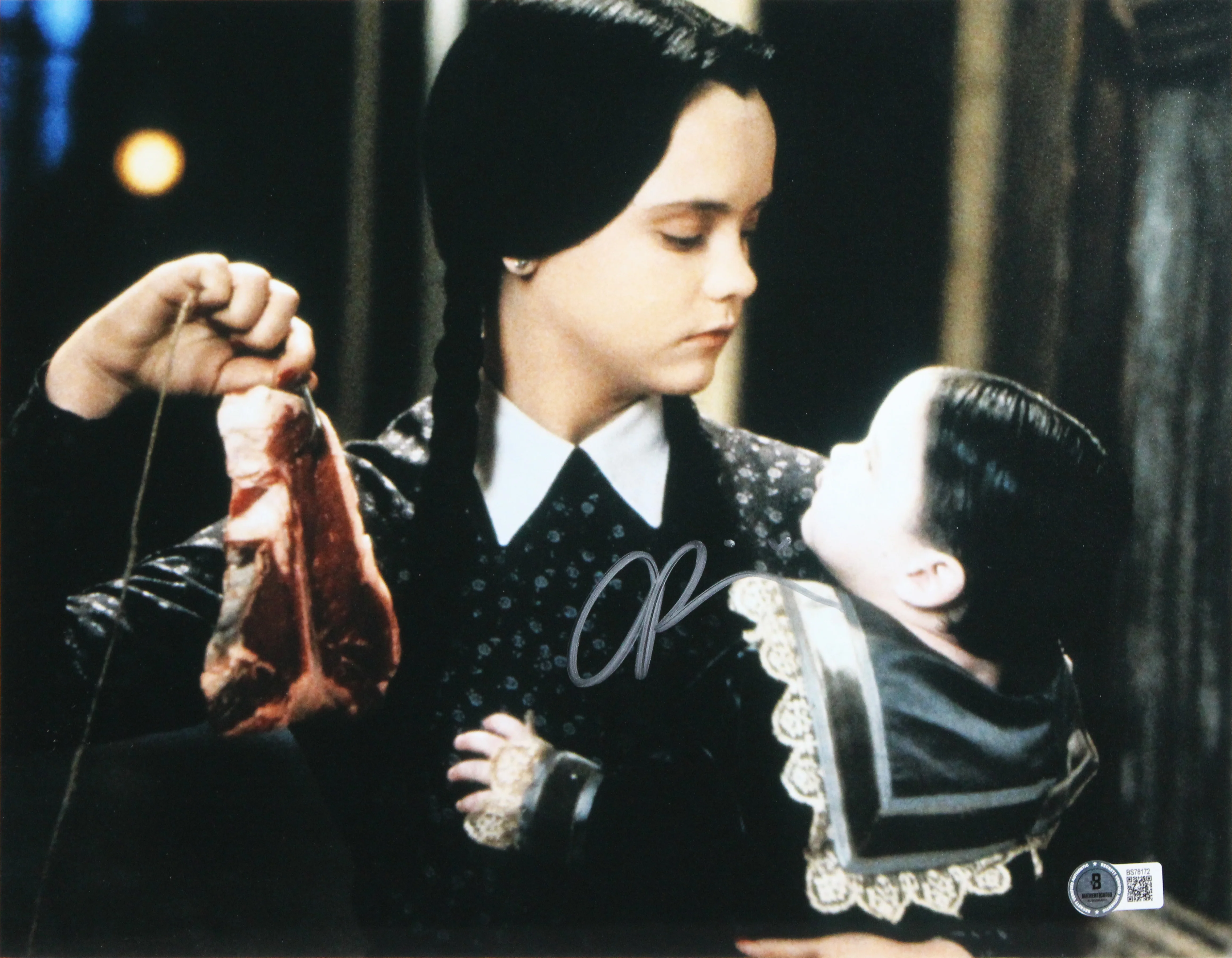 Christina Ricci The Addams Family Signed 11x14 Framed Photo BAS #BS78172 - Image 3