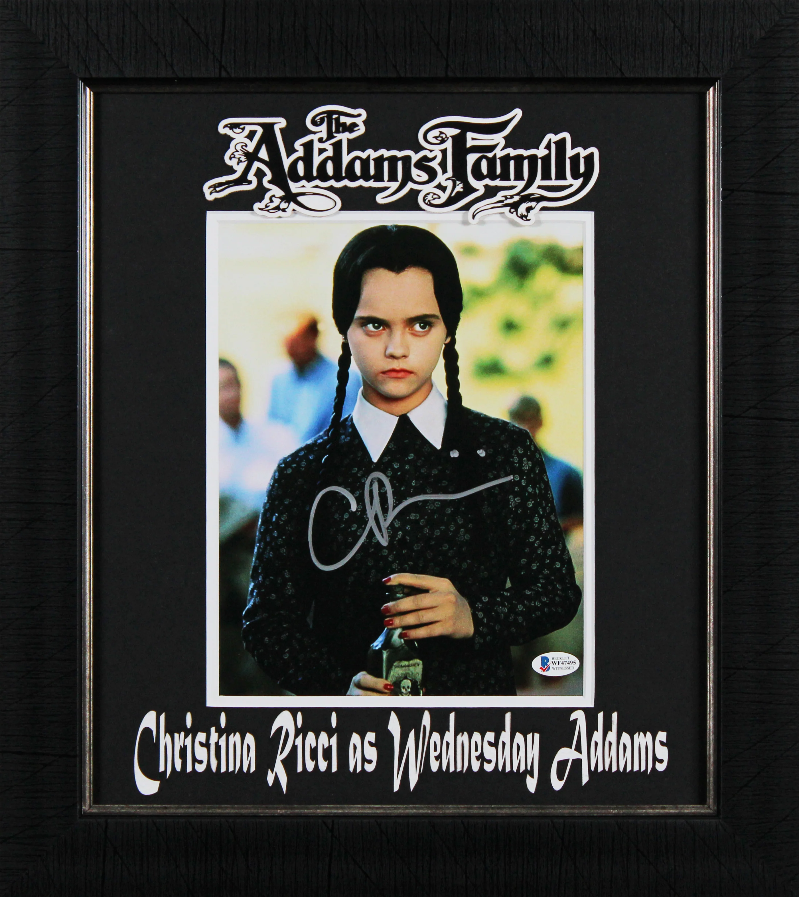 Christina Ricci The Addams Family Signed 8x10 Framed Photo BAS #WF47495 - Image 2