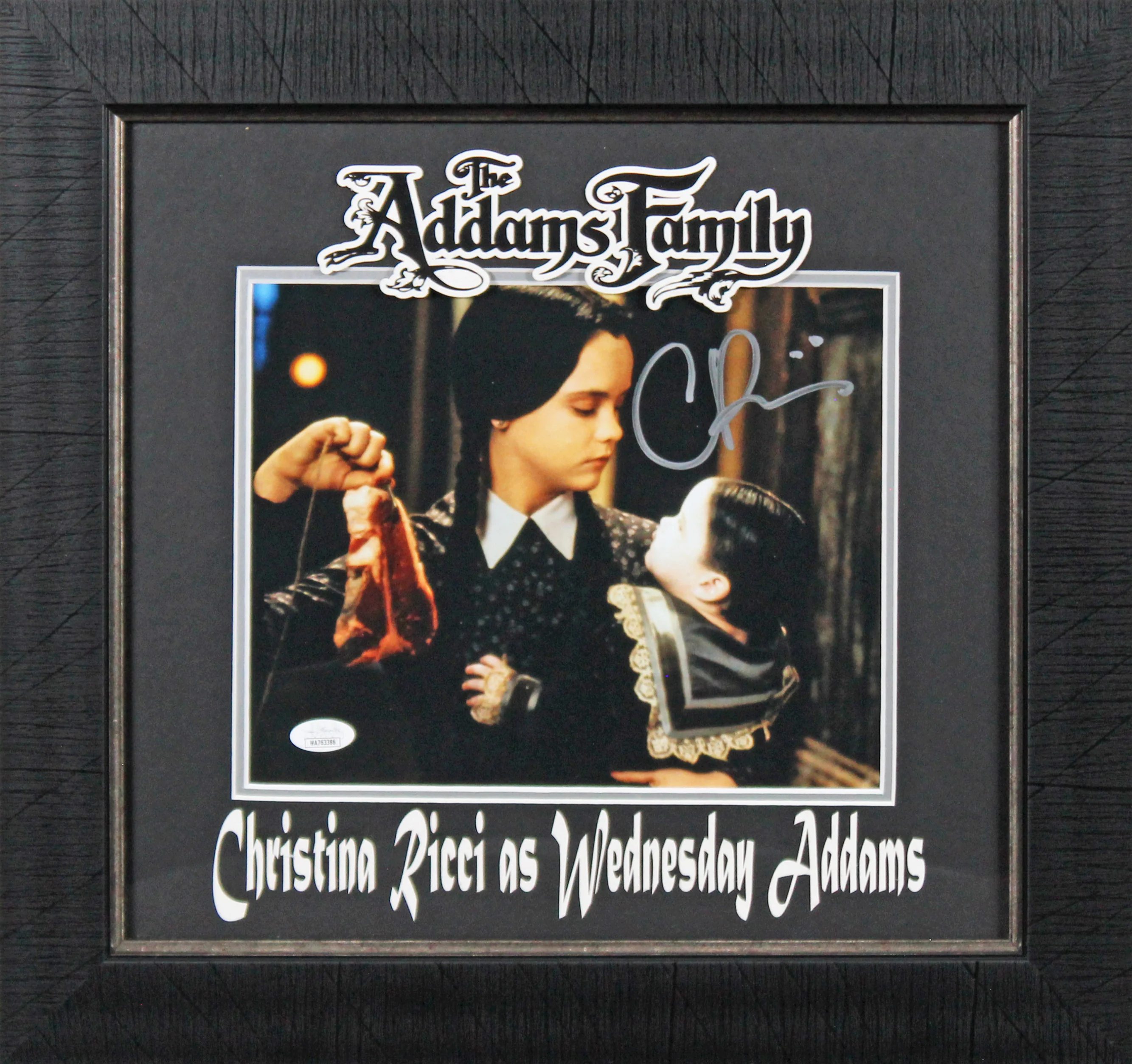 Christina Ricci The Addams Family Signed 8x10 Framed Photo JSA Witness #WA763386 - Image 2