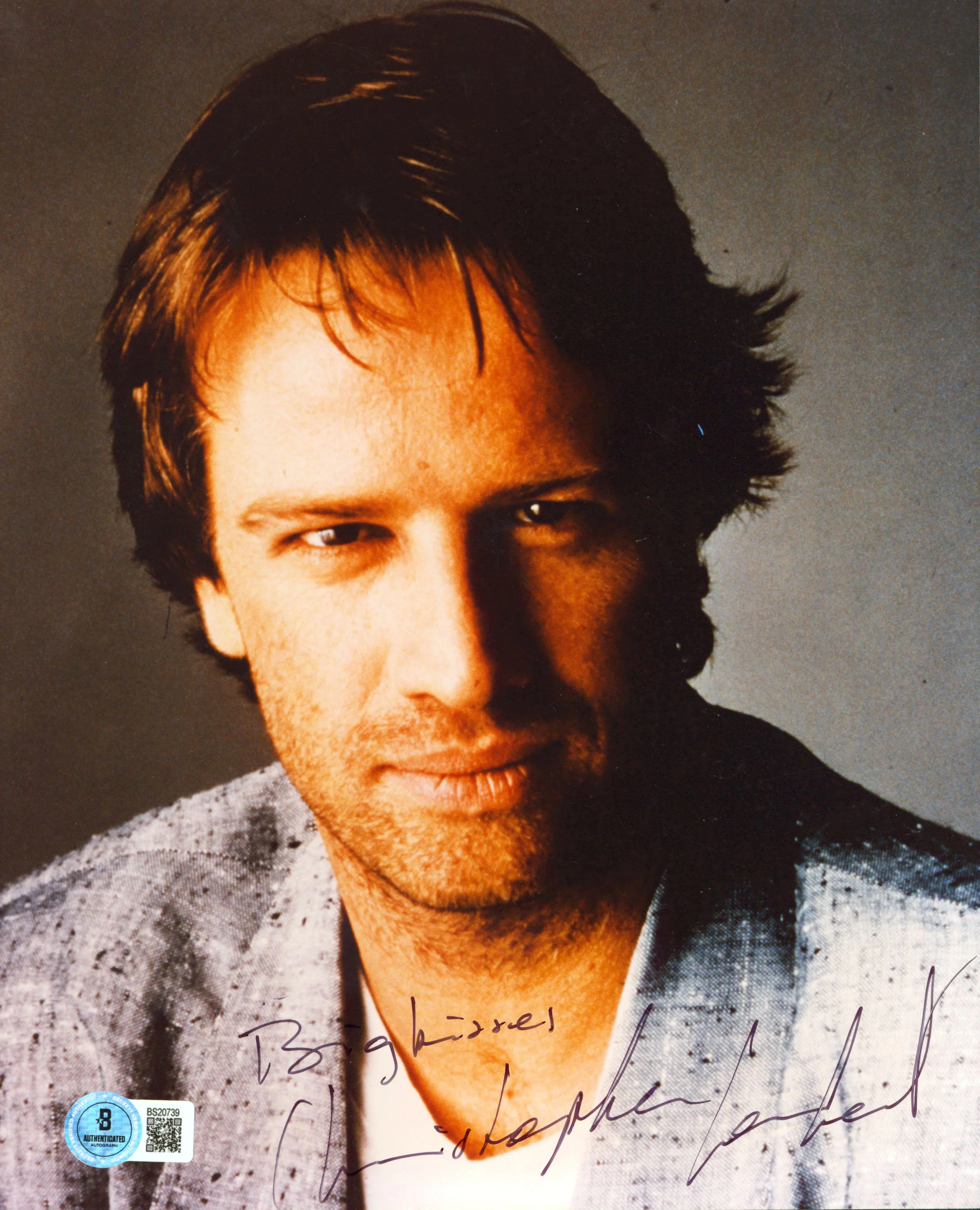 Christopher Lambert Highlander "Big Kisses" Signed 8x10 Photo BAS #BS20739 - Image 2