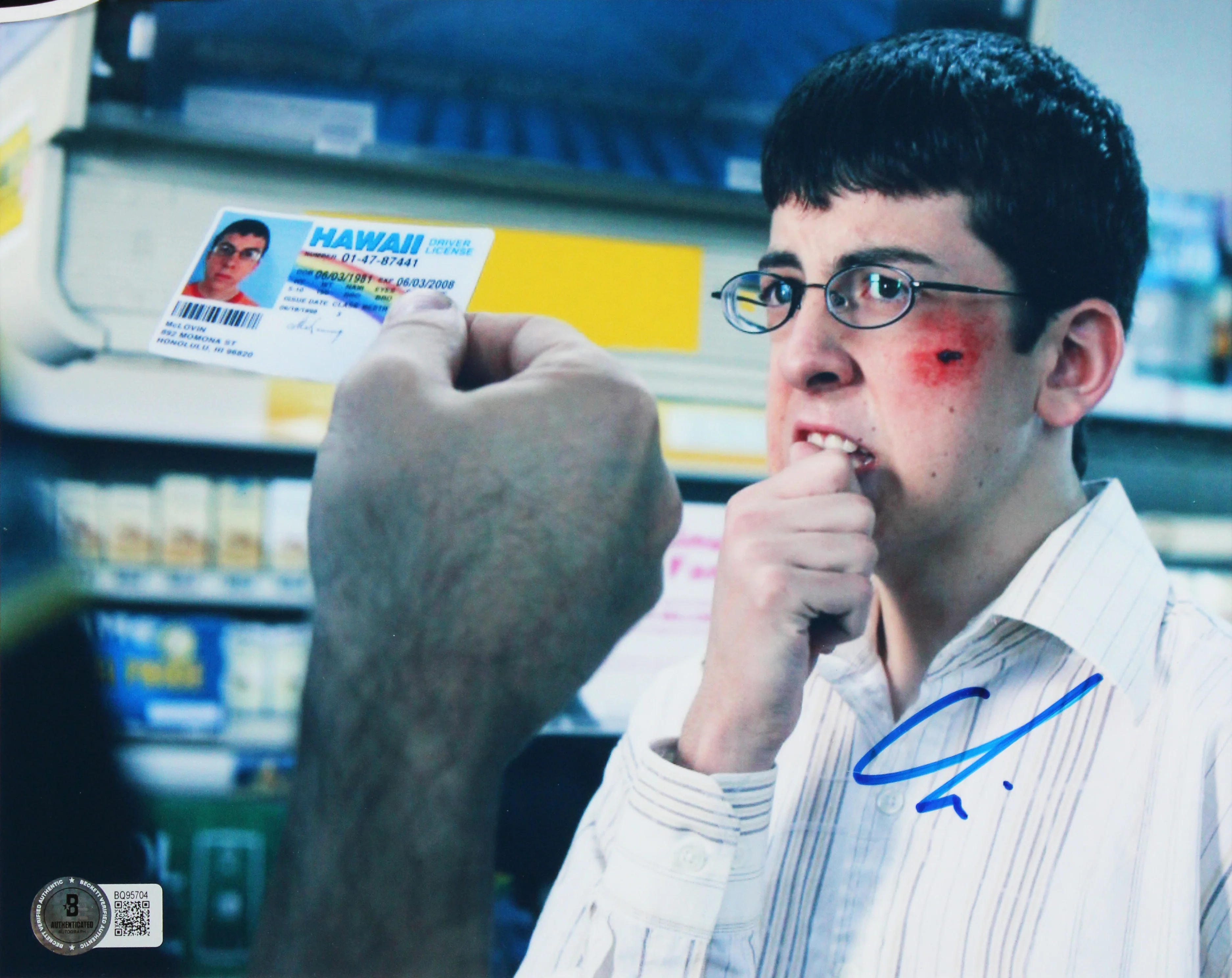 Christopher Mintz-Plasse Superbad Signed 8x10 Framed Photo BAS #BQ95704 - Image 3