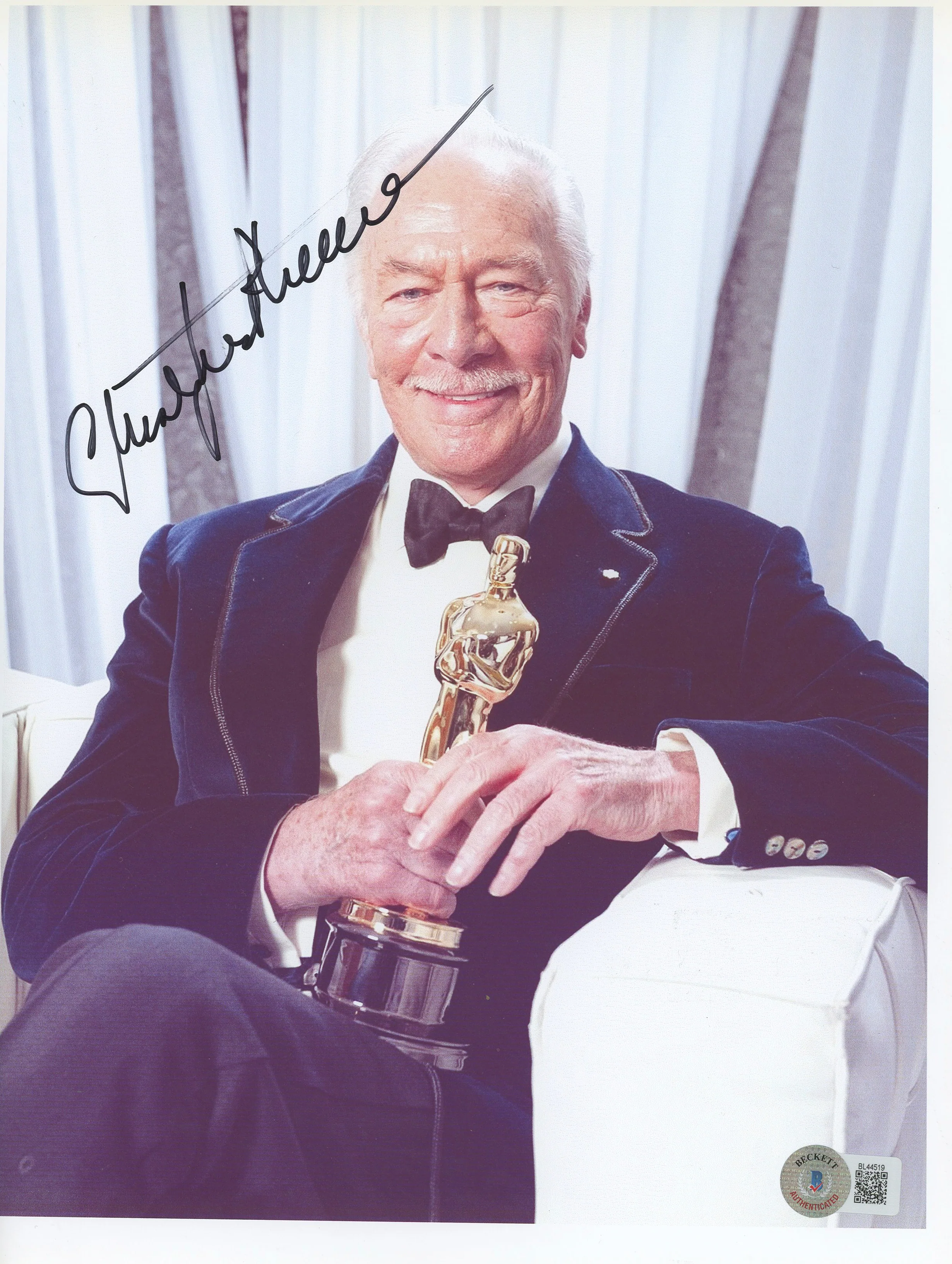 Christopher Plummer The Sound Of Music Signed 8.5x11 Photo BAS #BL44519 - Image 2