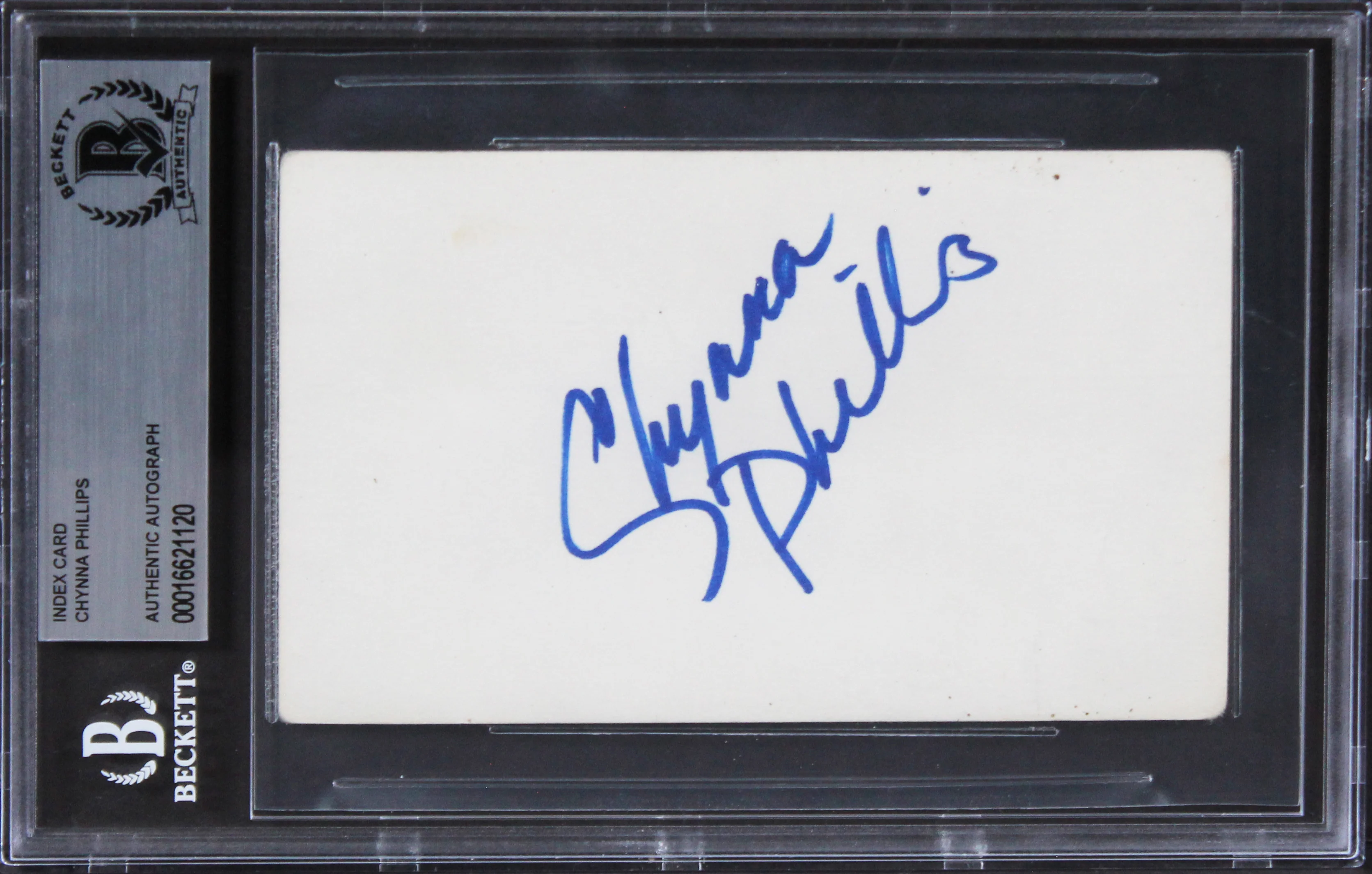 Chynna Phillips Bridesmaids Authentic Signed 3x5 Index Card BAS Slabbed 2 - Image 2
