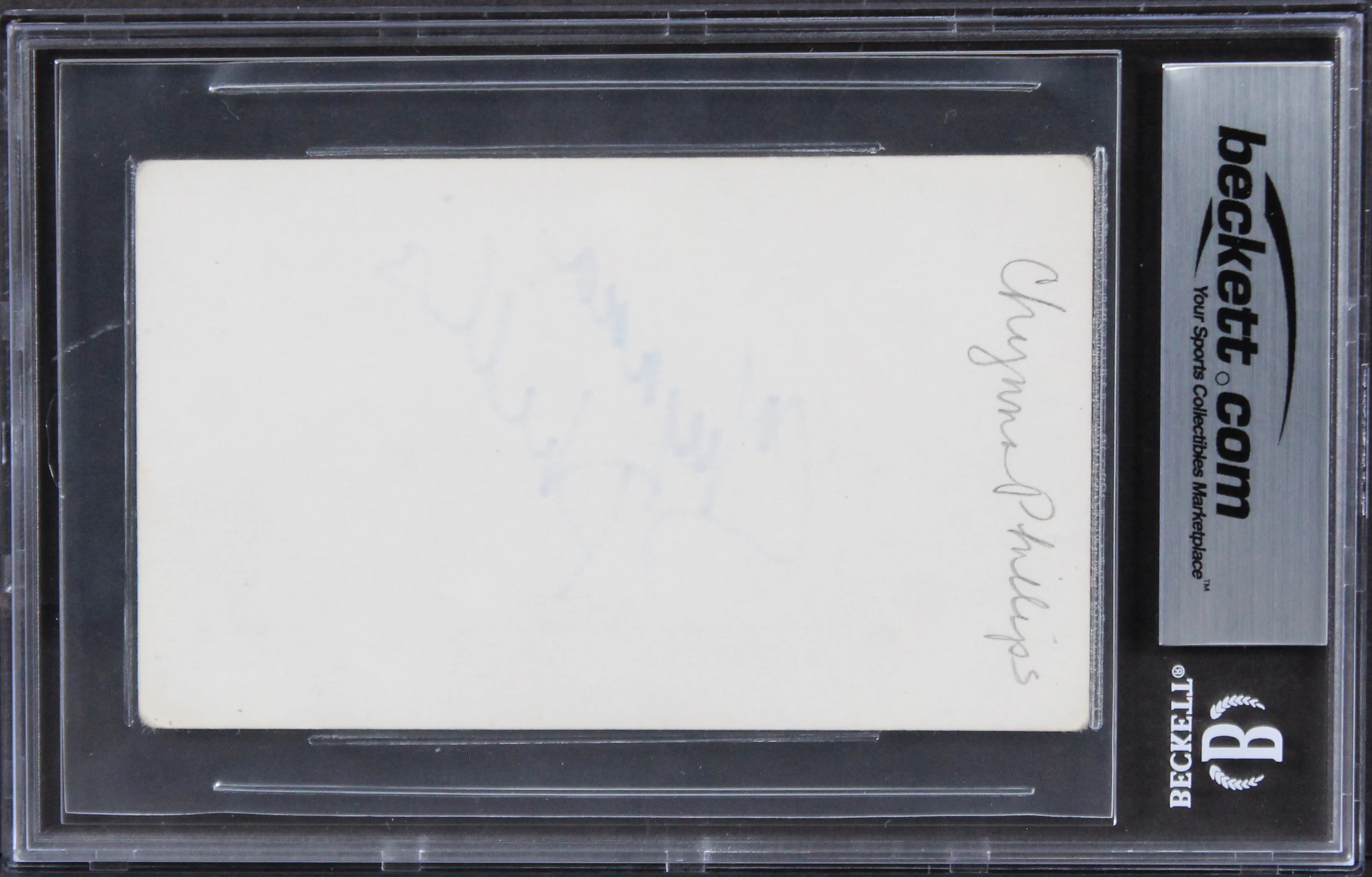 Chynna Phillips Bridesmaids Authentic Signed 3x5 Index Card BAS Slabbed 2 - Image 3