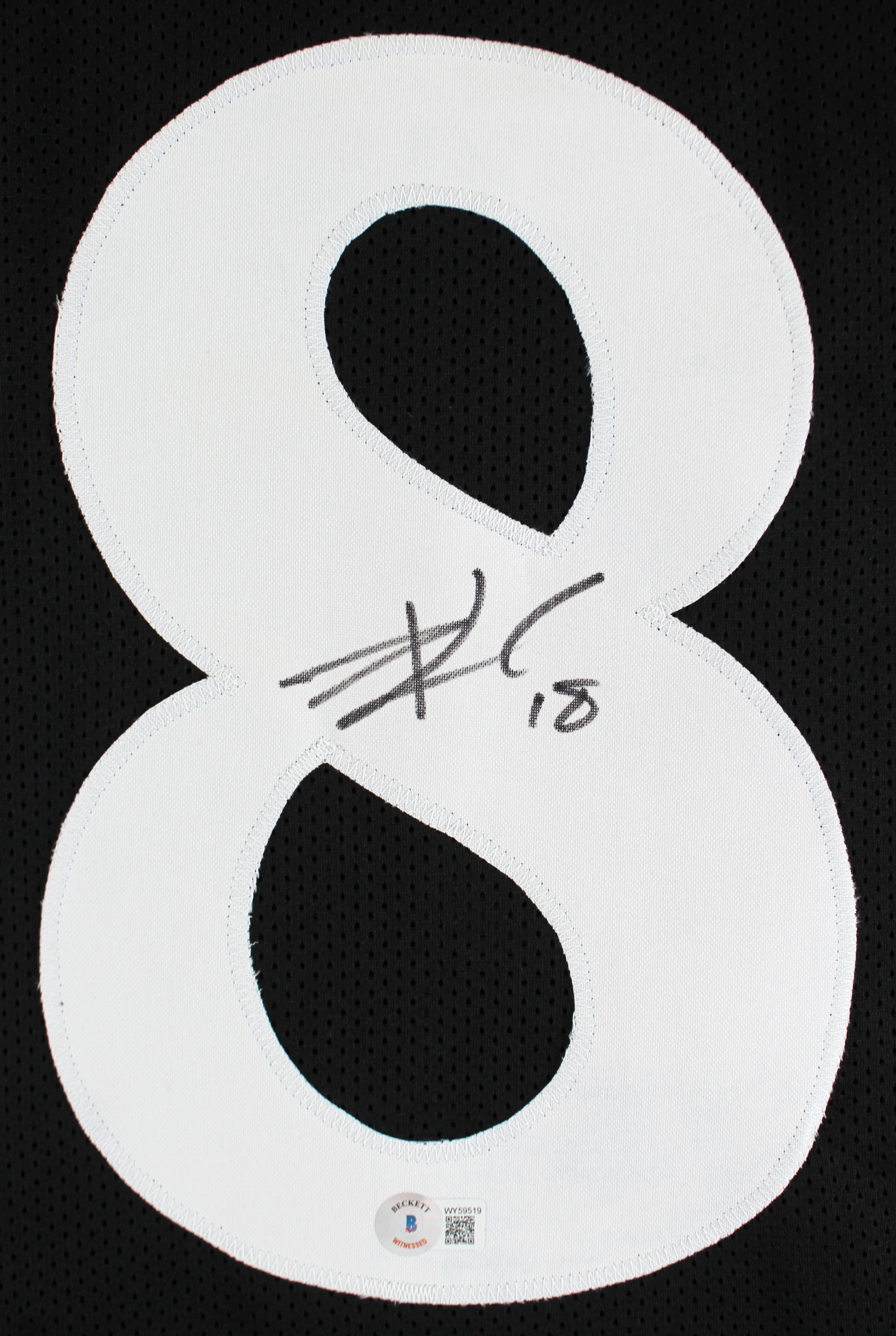 Cincinnati Travis Kelce Authentic Signed Black Pro Style Jersey BAS Witnessed - Image 3