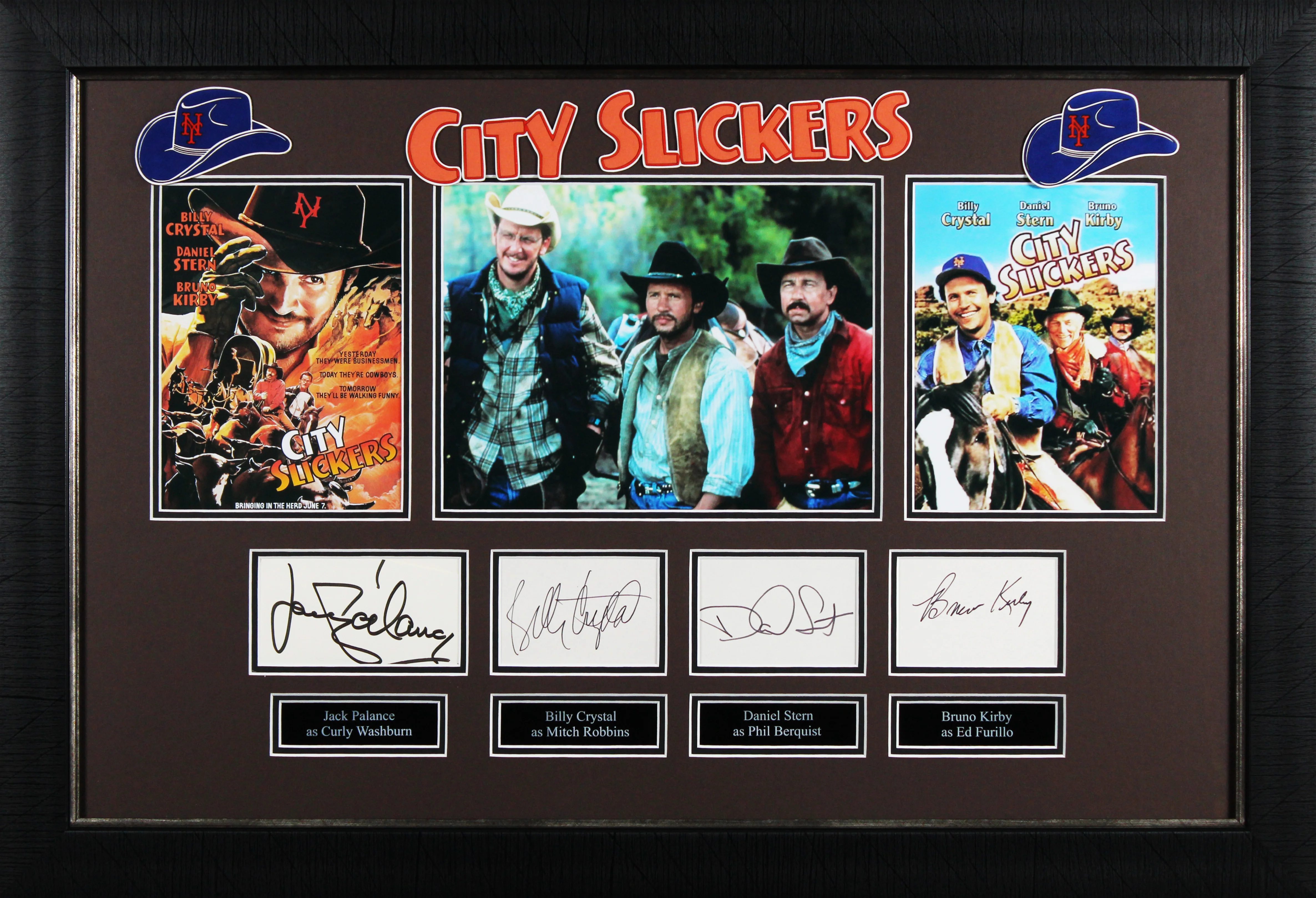 City Slickers (4) Crystal, Palance, Kirby & Stern Signed Framed Display BAS LOA - Image 2