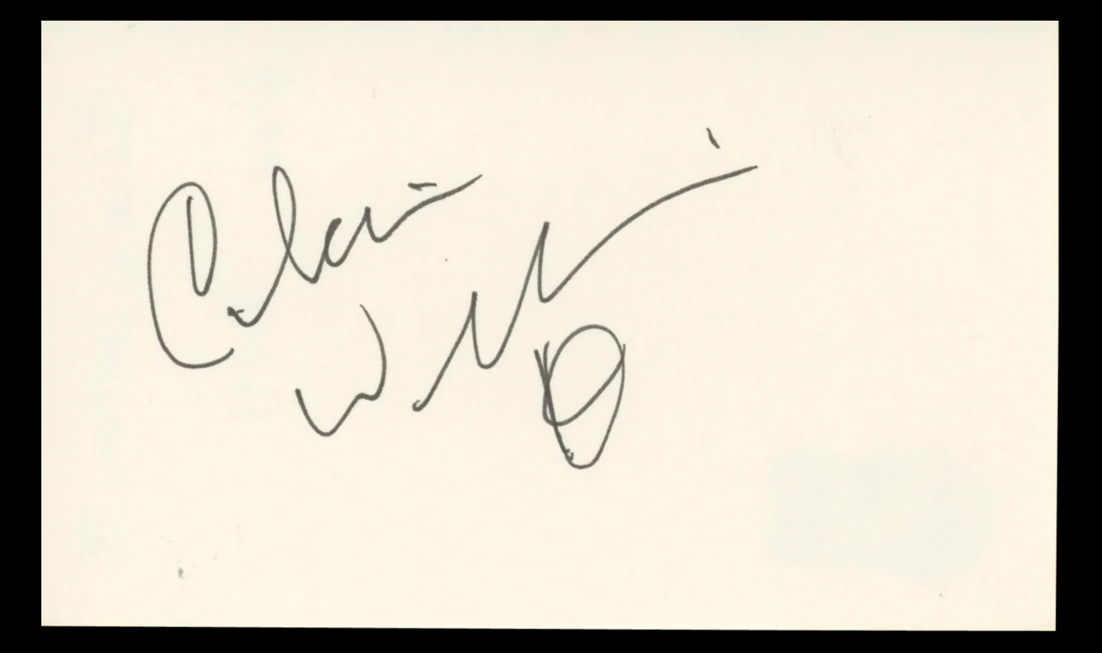 Clarence Williams III The Mod Squad Authentic Signed 3x5 Index Card BAS #BT01222
