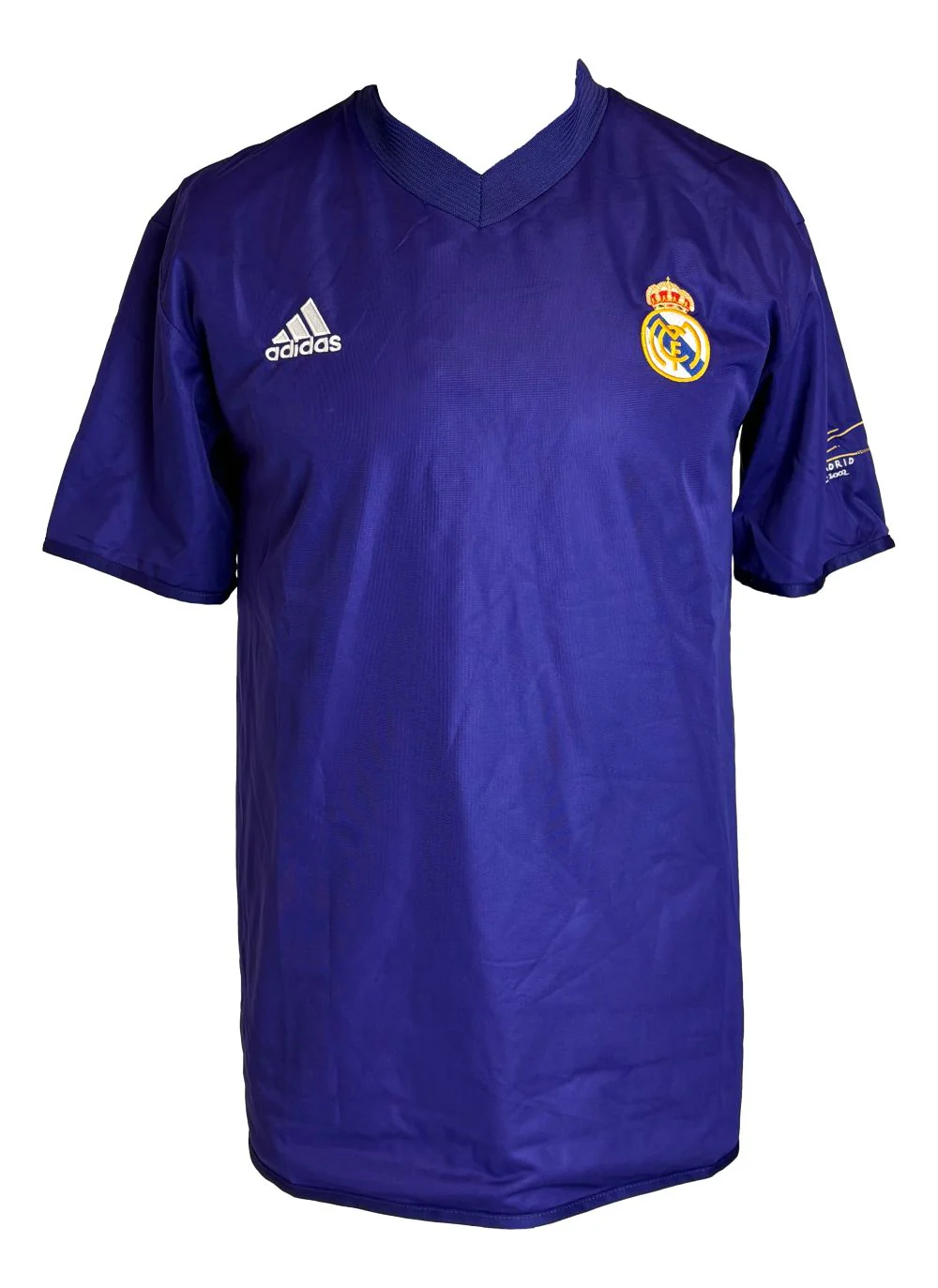 Claude Makelele Signed Real Madrid Purple Adidas Soccer Jersey BAS - Image 3
