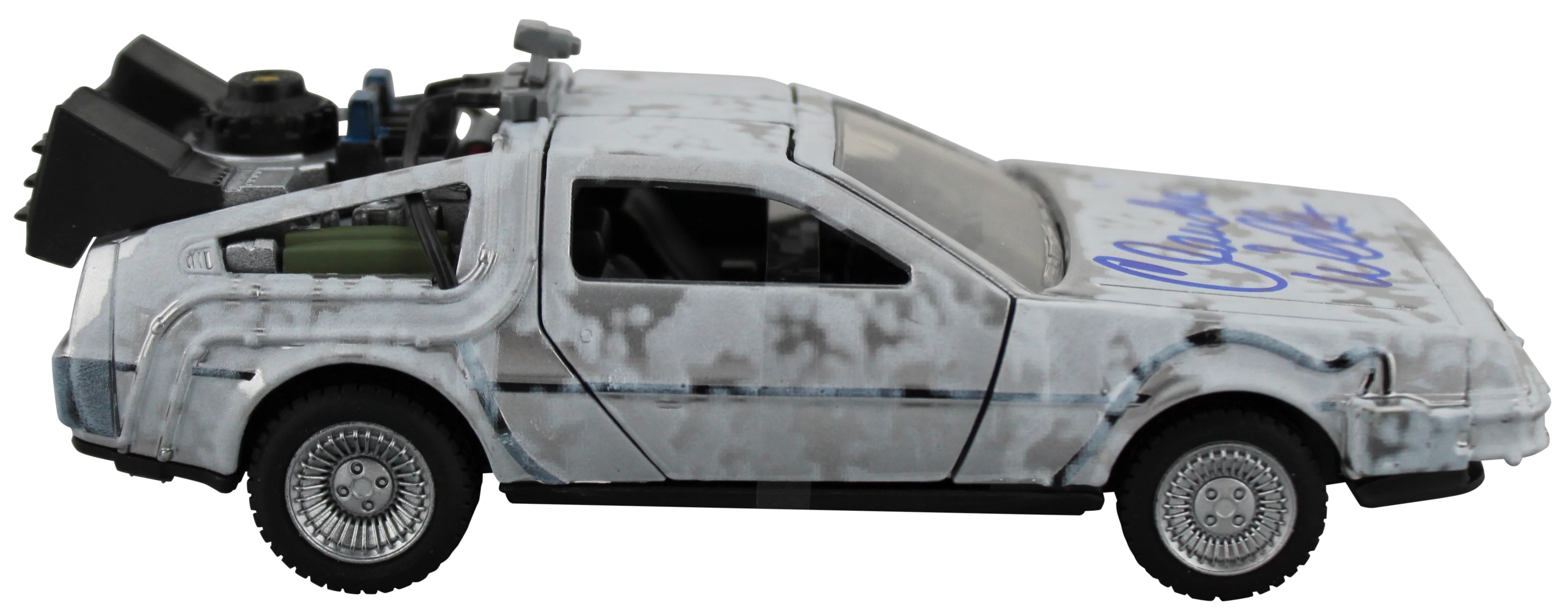 Claudia Wells Back To The Future Signed Metal DeLorean Time Machine Car BAS Wit - Image 6