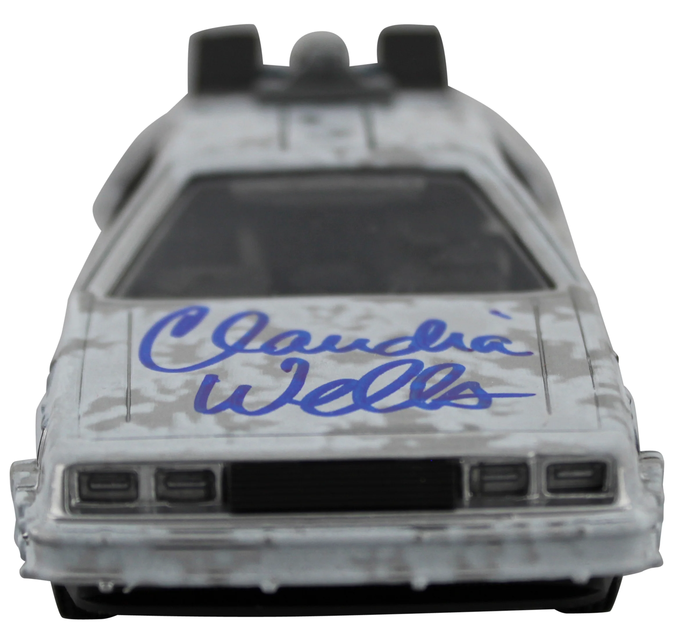 Claudia Wells Back To The Future Signed Metal DeLorean Time Machine Car BAS Wit - Image 7