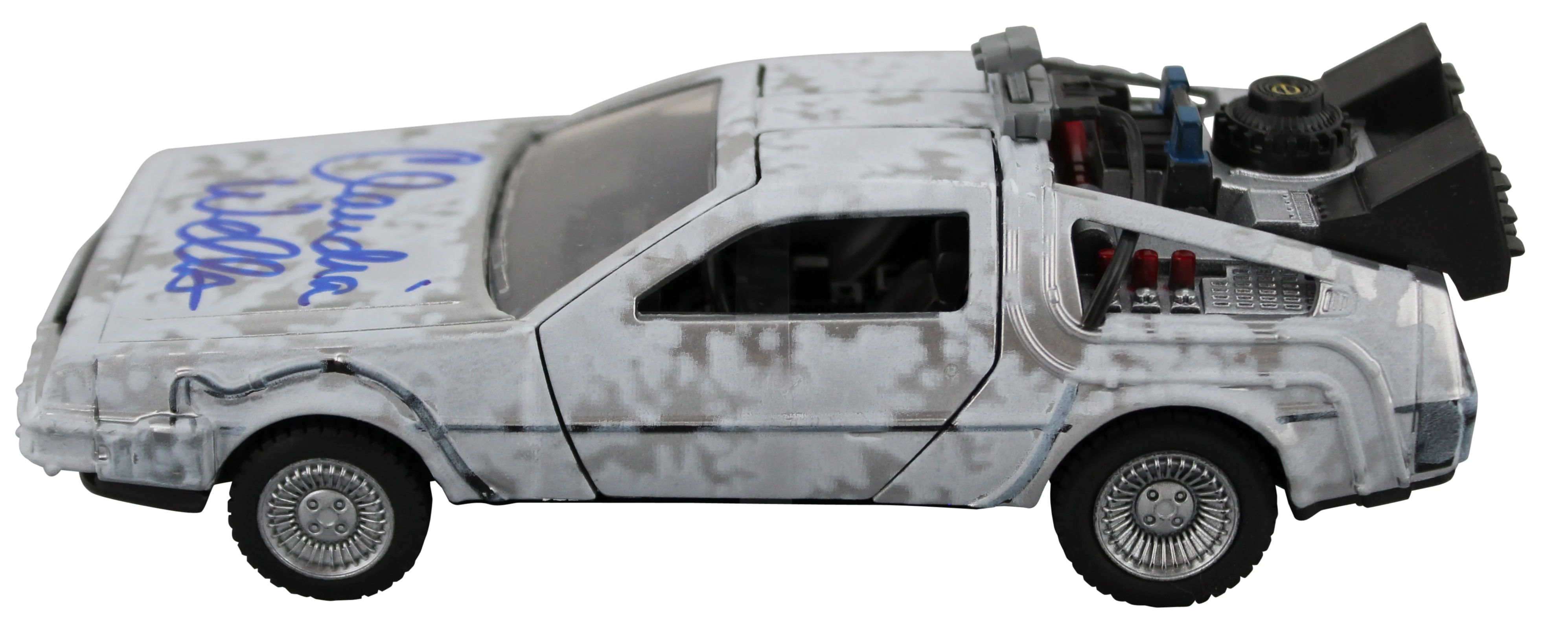 Claudia Wells Back To The Future Signed Metal DeLorean Time Machine Car BAS Wit - Image 9